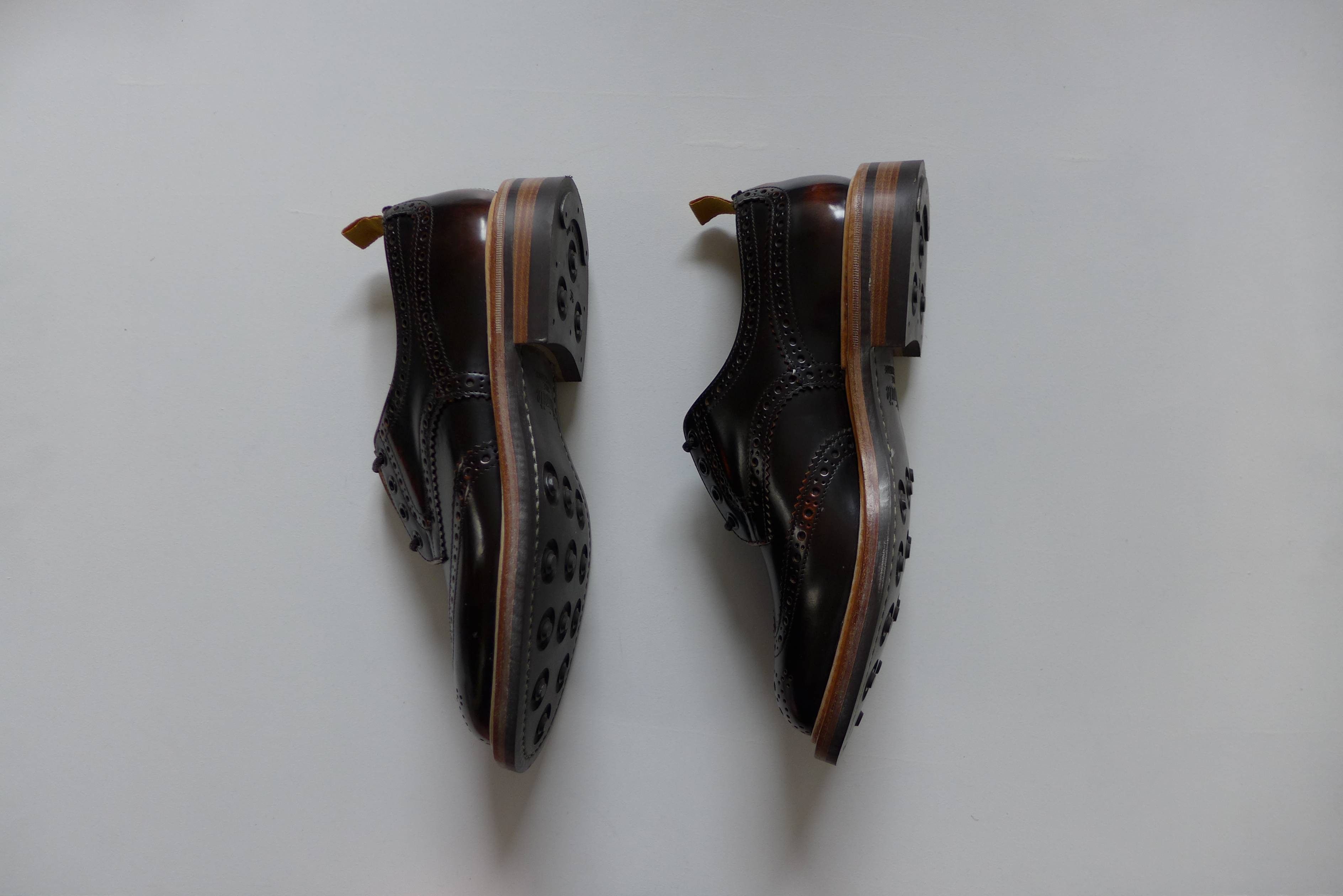 Tricker's Trickers Bourton Revival Brogue Shoes - Brown Leather Size US 8 / EU 41 - 3 Thumbnail