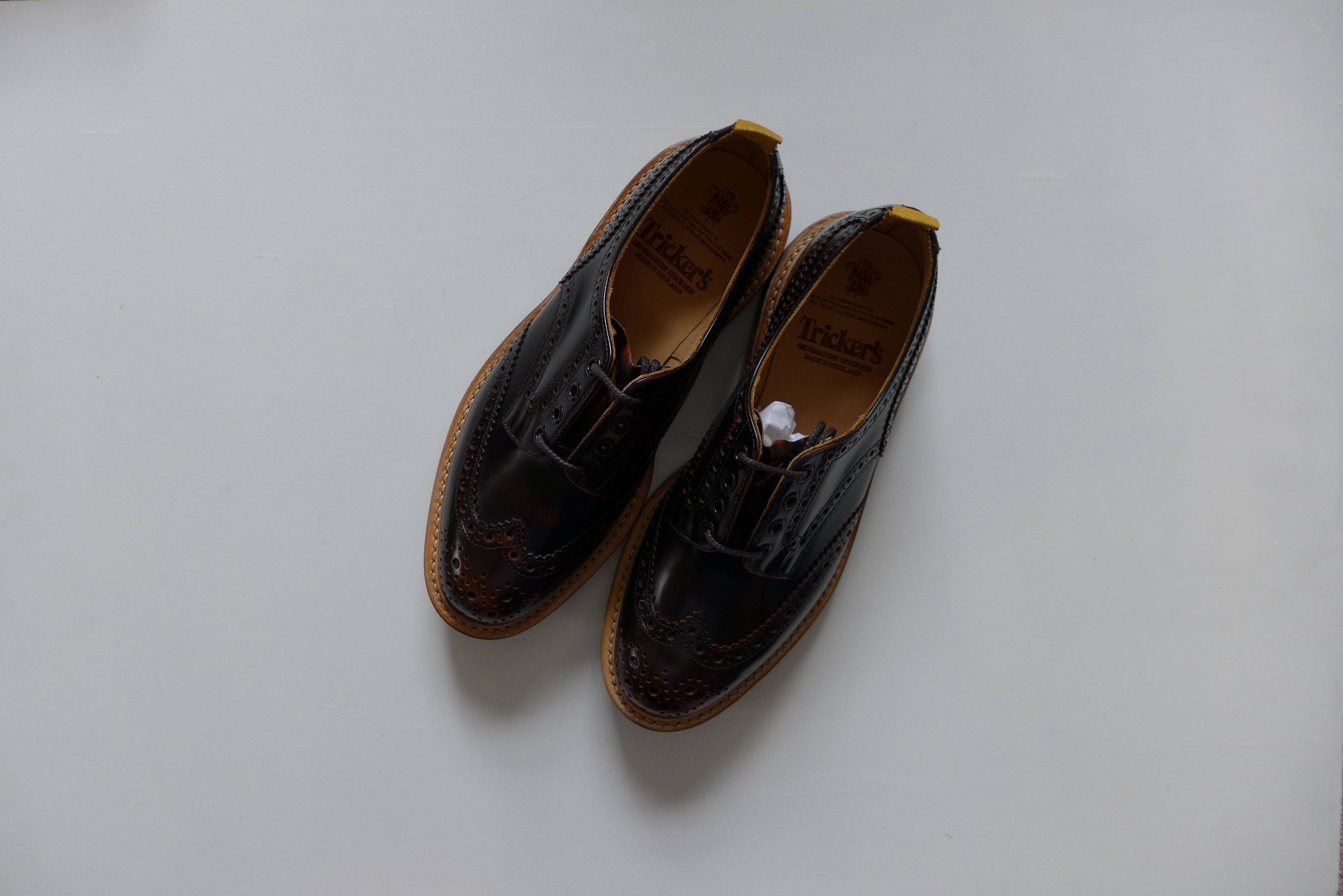 Tricker's Trickers Bourton Revival Brogue Shoes - Brown Leather Size US 8 / EU 41 - 1 Thumbnail