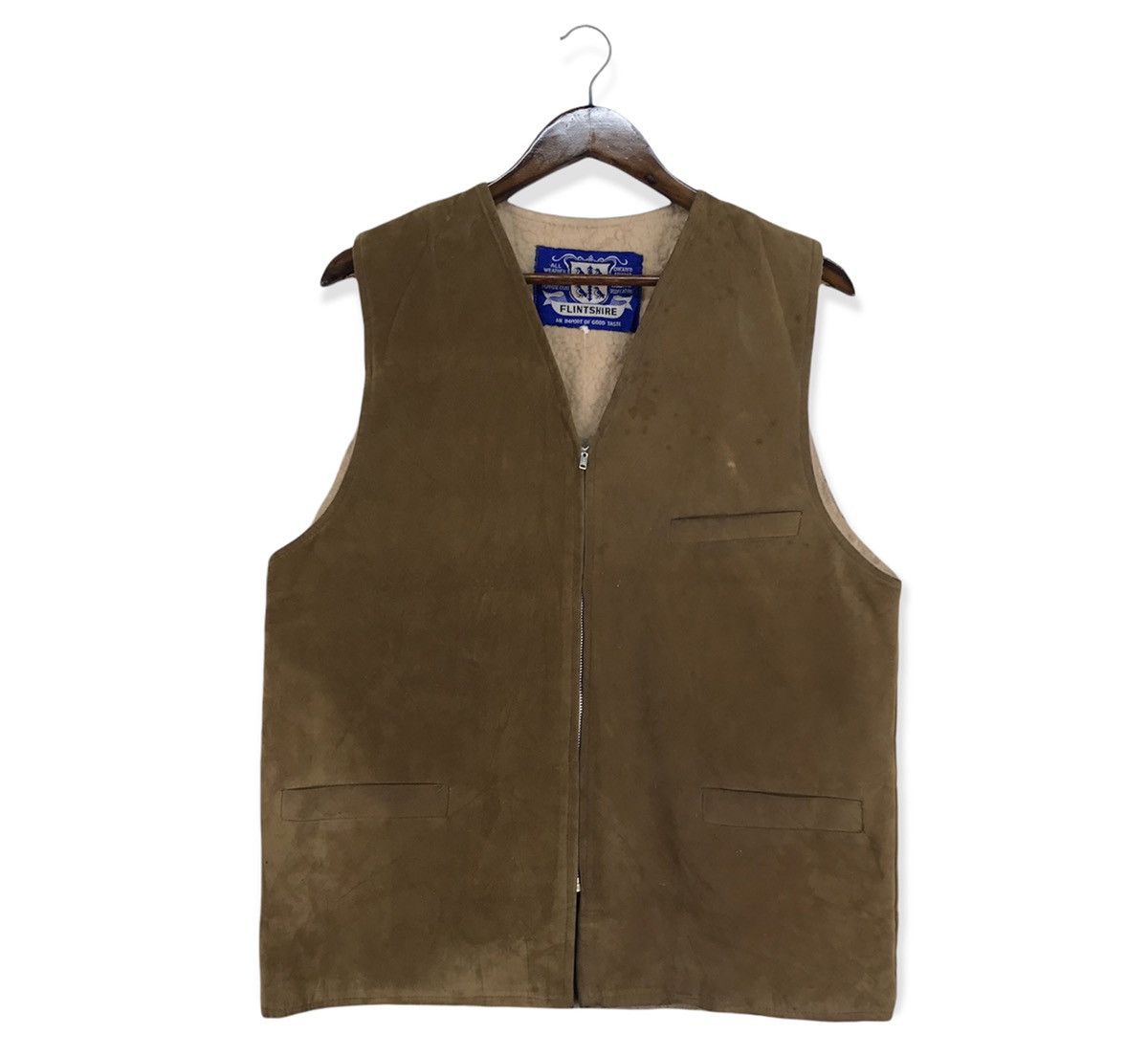 Genuine Leather Vintage Flintshire Leather Vest Size US L / EU 52-54 / 3 - 1 Thumbnail