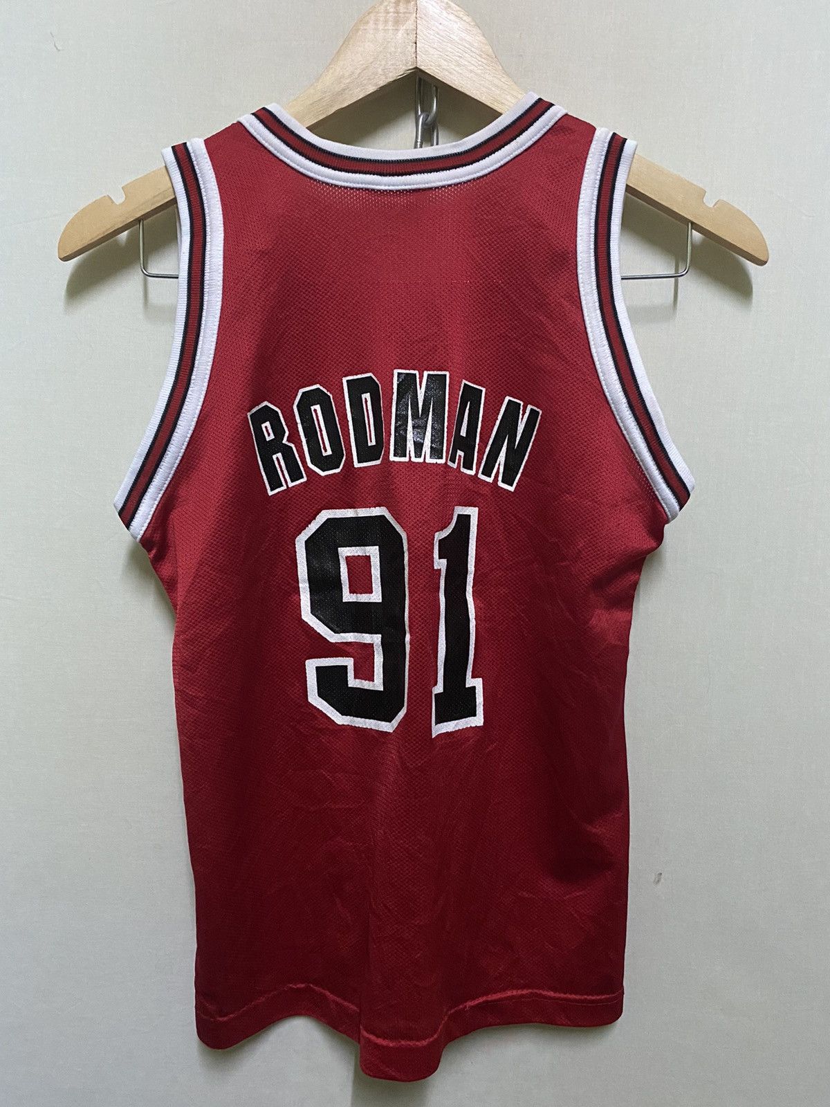 Champion × NBA × Vintage Vtg Jersey Rodman Youth Size US M / EU 48-50 / 2 - 7 Thumbnail