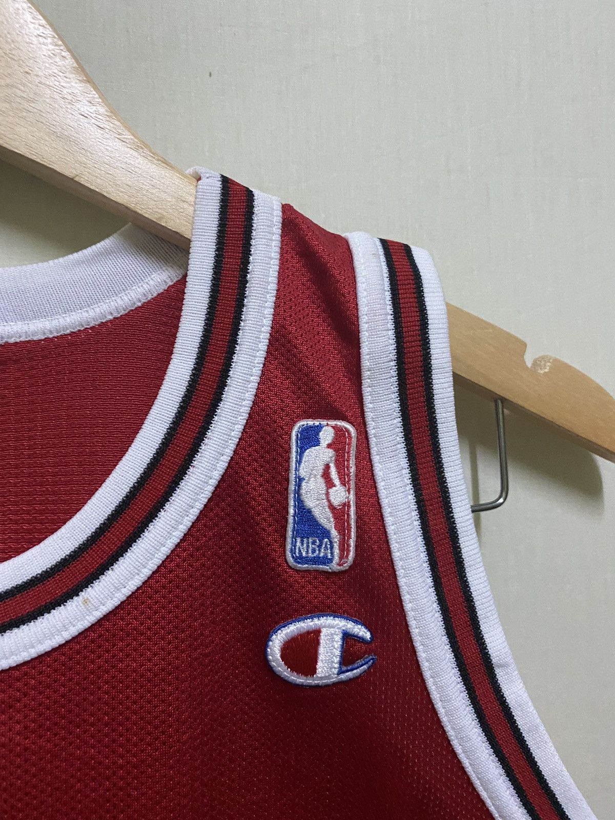 Champion × NBA × Vintage Vtg Jersey Rodman Youth Size US M / EU 48-50 / 2 - 2 Thumbnail