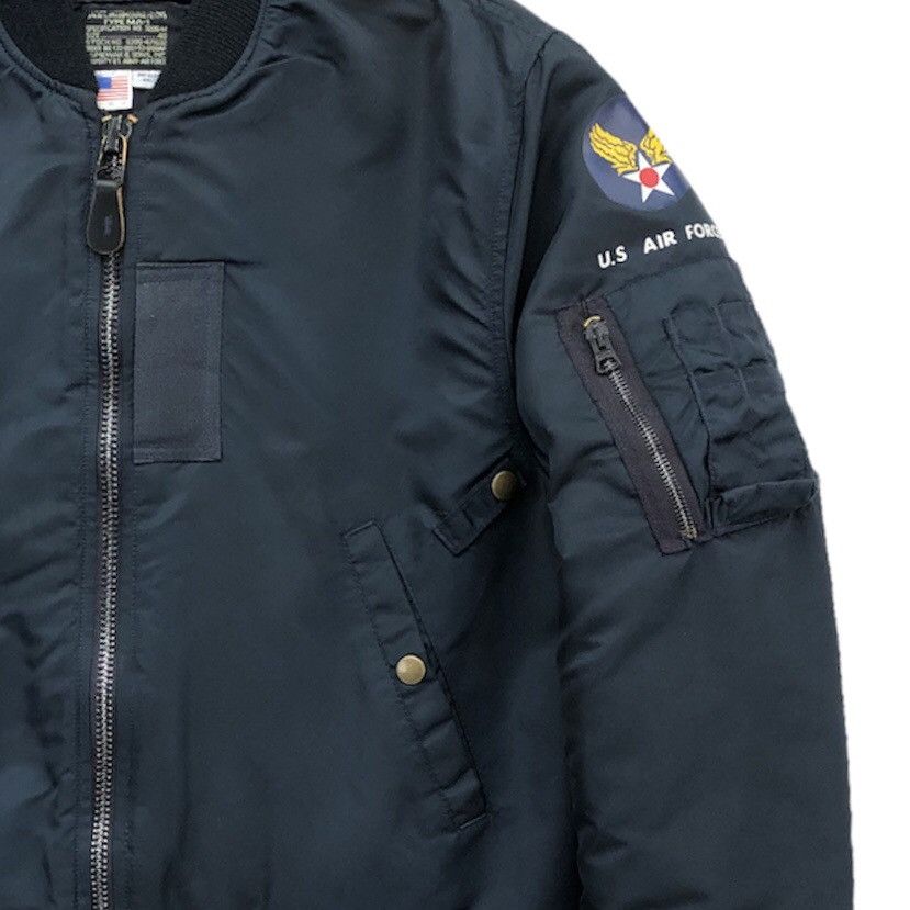 80s USA製 SPIEWAK&SONS MA-1 ネイビー BIGSIZE Vintage 80s Spiewak & Sons USAF logo MA-1 Bomber jacket