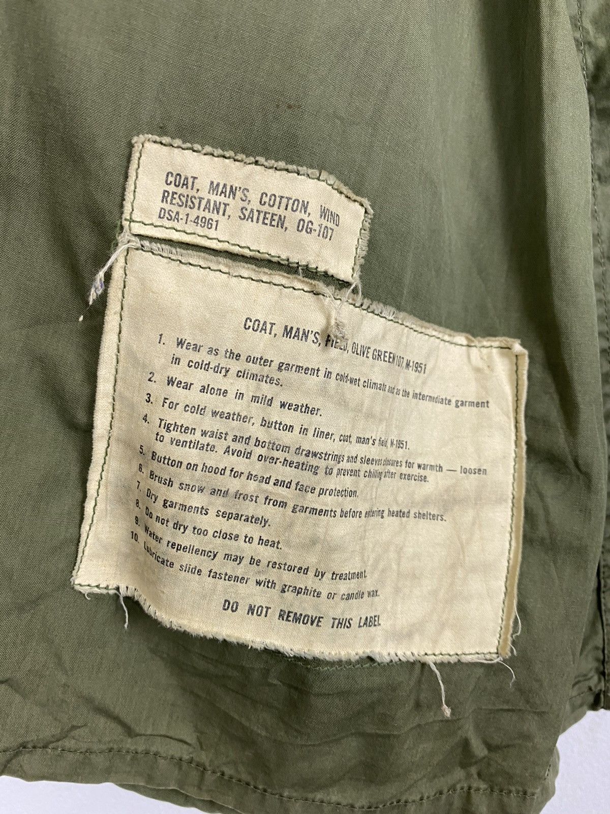 Japanese Brand MILITARY PARKA MEN’S COAT SATEEN LINING Size US M / EU 48-50 / 2 - 11 Thumbnail