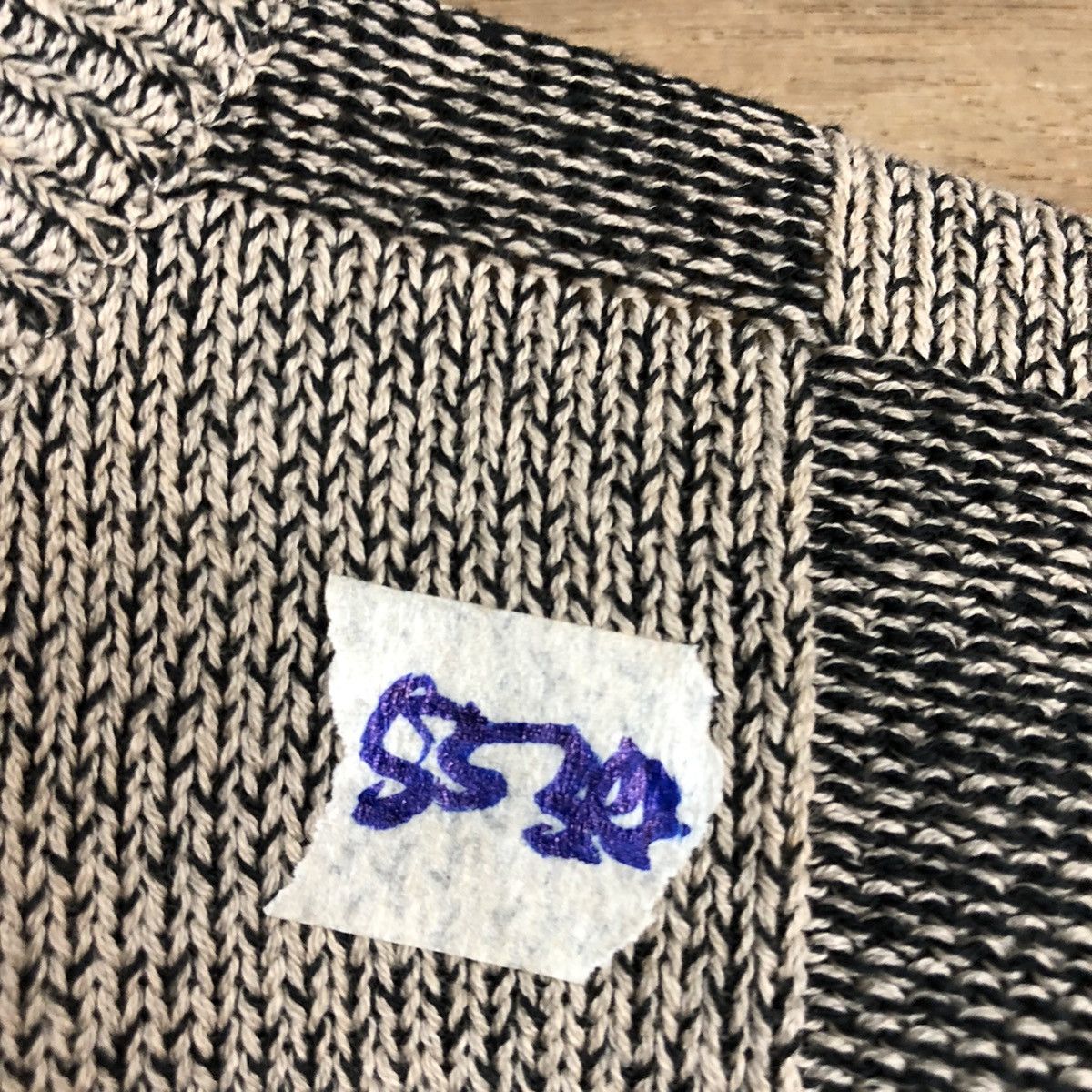 Homespun Knitwear DL MapleSugar checkered cardigan Grey Knitwear #5530 Size US S / EU 44-46 / 1 - 10 Thumbnail