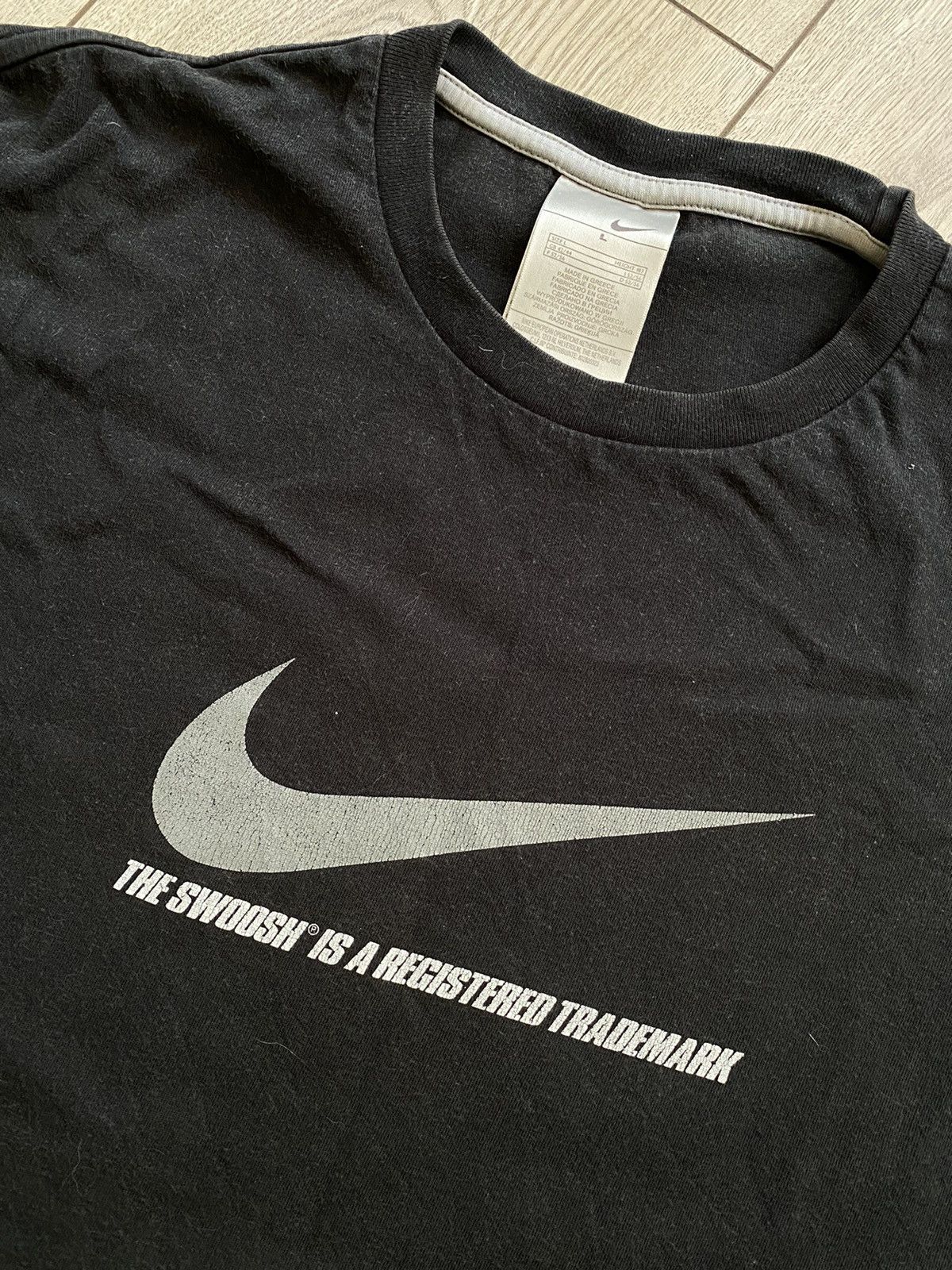 Nike × Vintage Vintage Nike Swoosh Logo T-Shirt Big Print Size US L / EU 52-54 / 3 - 3 Thumbnail