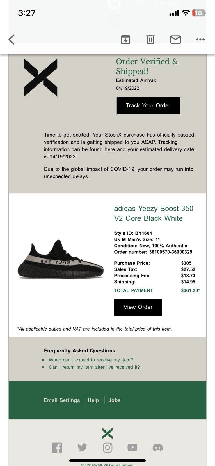 Adidas Yeezy 350 V2 Boost Black White / Oreo Size US 11 / EU 44 - 11 Thumbnail