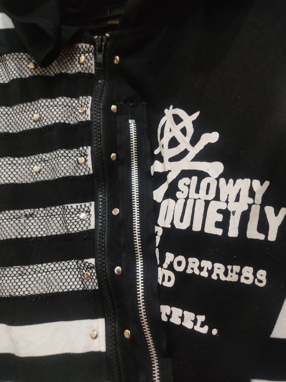 Band Tees × Japanese Brand × Seditionaries ACDC Anarchy Emo Hoodie Size US M / EU 48-50 / 2 - 4 Thumbnail