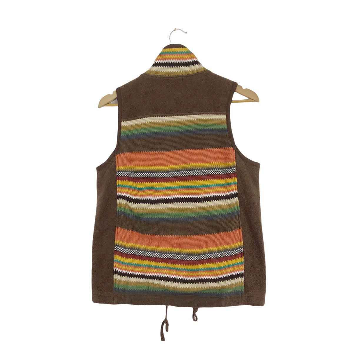 Japanese Brand × Native Vintage Firm Wave Fleece Navajo Vest Zip Up Size 38S - 5 Thumbnail