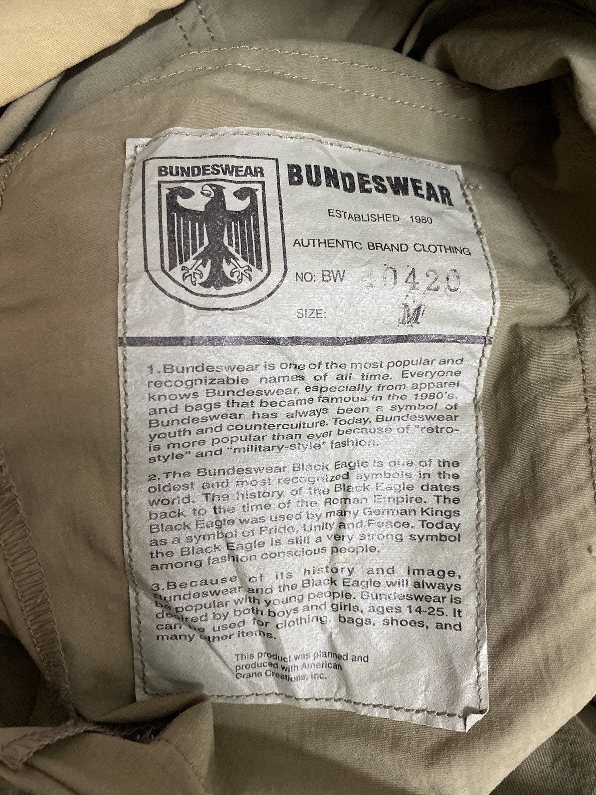 Vintage Vintage Bundeswear military jacket Size US M / EU 48-50 / 2 - 4 Thumbnail
