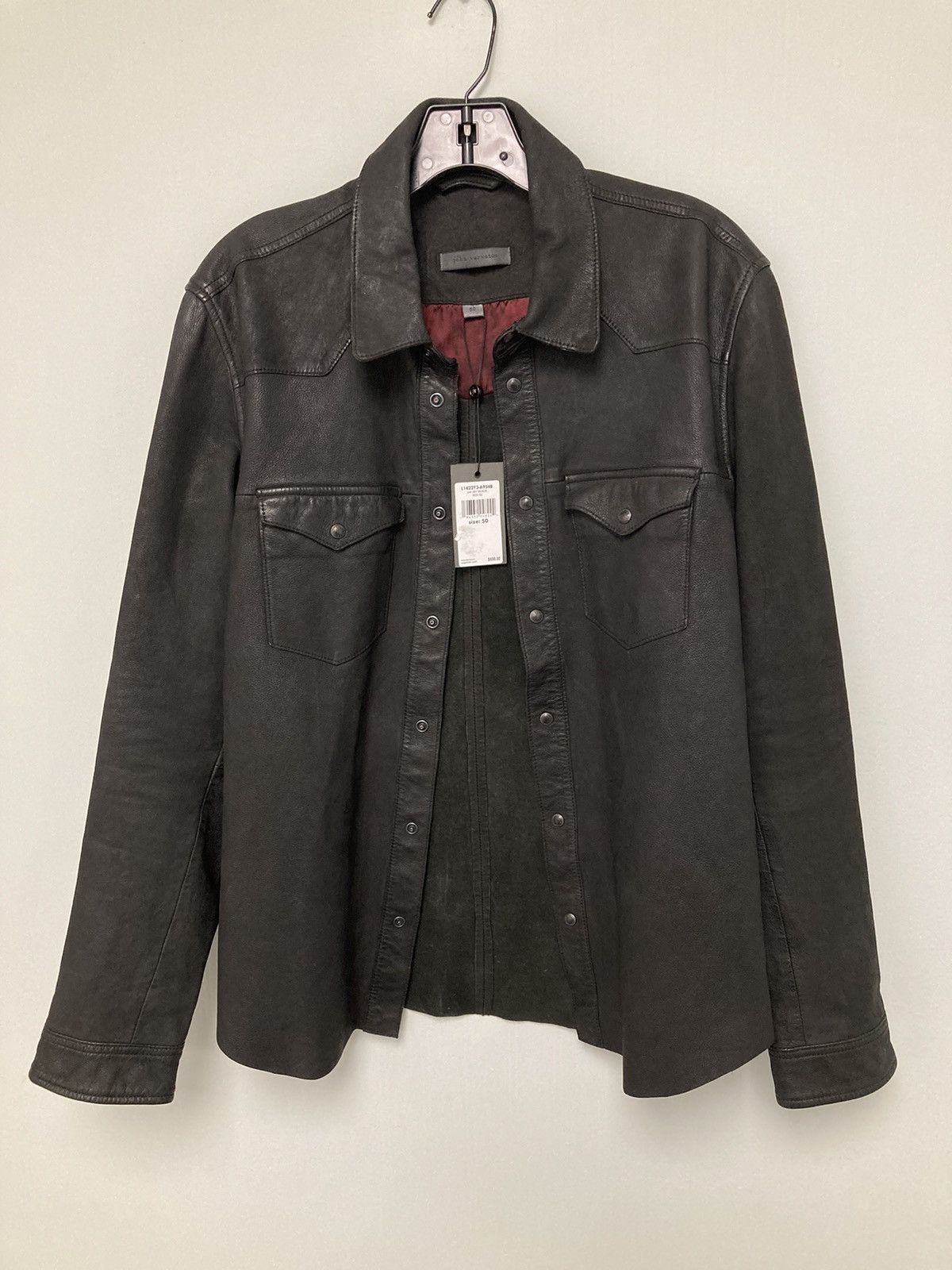 John Varvatos Mason shirt jacket. Leather 50 Size US M / EU 48-50 / 2 - 10 Thumbnail