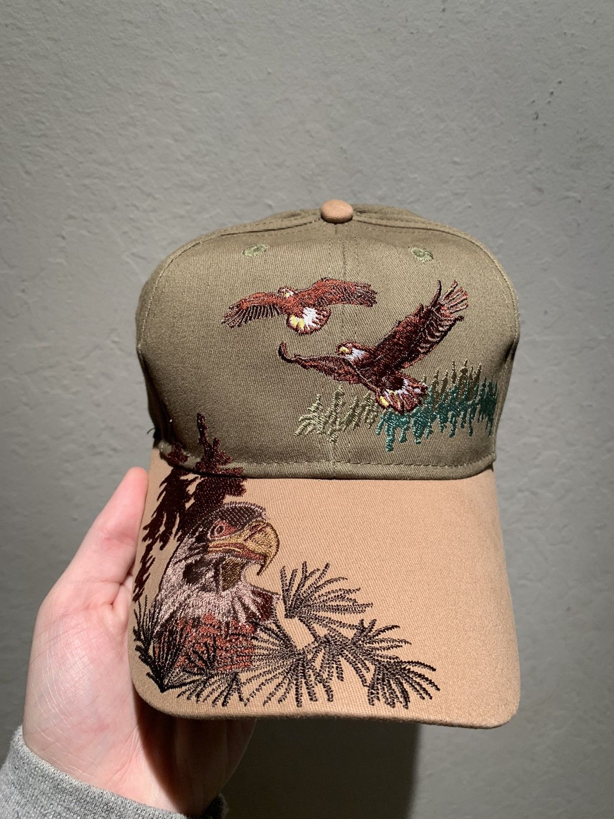 Vintage RARE* Vintage Polar USA Bald Eagle Embroidered Strapback Hat Size ONE SIZE - 1 Thumbnail