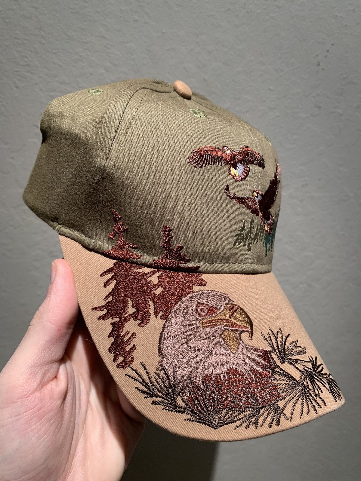 Vintage RARE* Vintage Polar USA Bald Eagle Embroidered Strapback Hat Size ONE SIZE - 2 Thumbnail