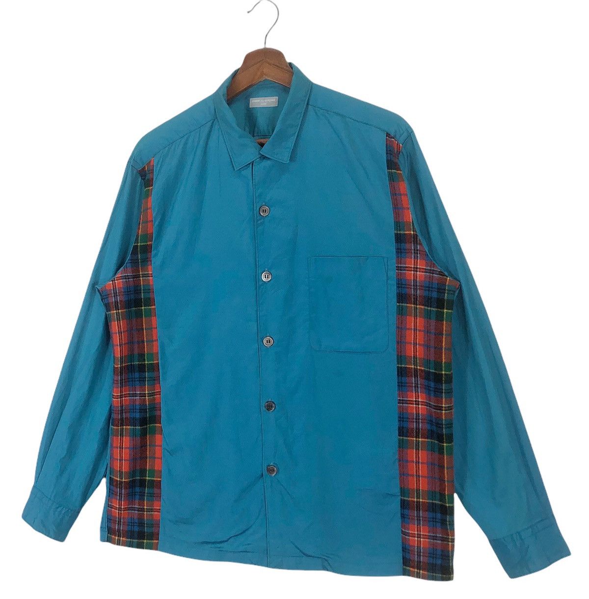 Comme des Garcons × Comme des Garcons Homme Plus × Junya Watanabe AD2001 CDG Comme Des Garcons St Amano Tartan Patchwork Shirt Size US M / EU 48-50 / 2 - 9 Thumbnail