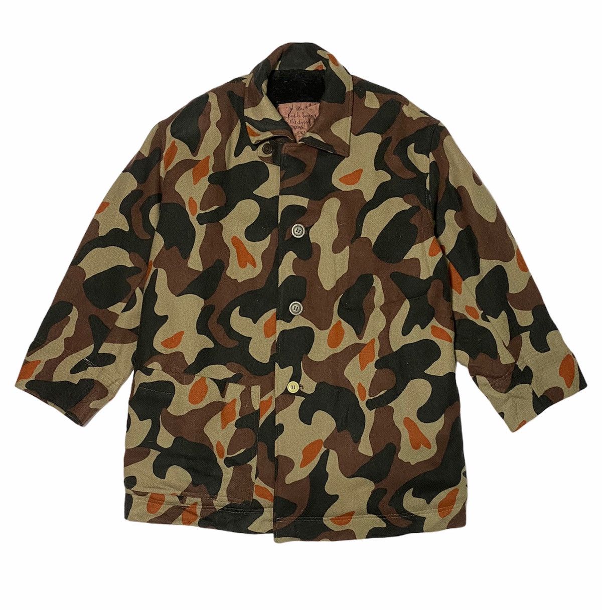 Japanese Brand Military Camouflage Wool Blanket Jacket Size US L / EU 52-54 / 3 - 1 Thumbnail