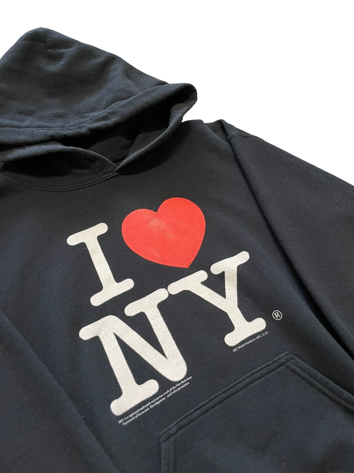Japanese Brand I <3 NY Hoodie vintage y2k boxy dark navy Size US S / EU 44-46 / 1 - 2 Thumbnail