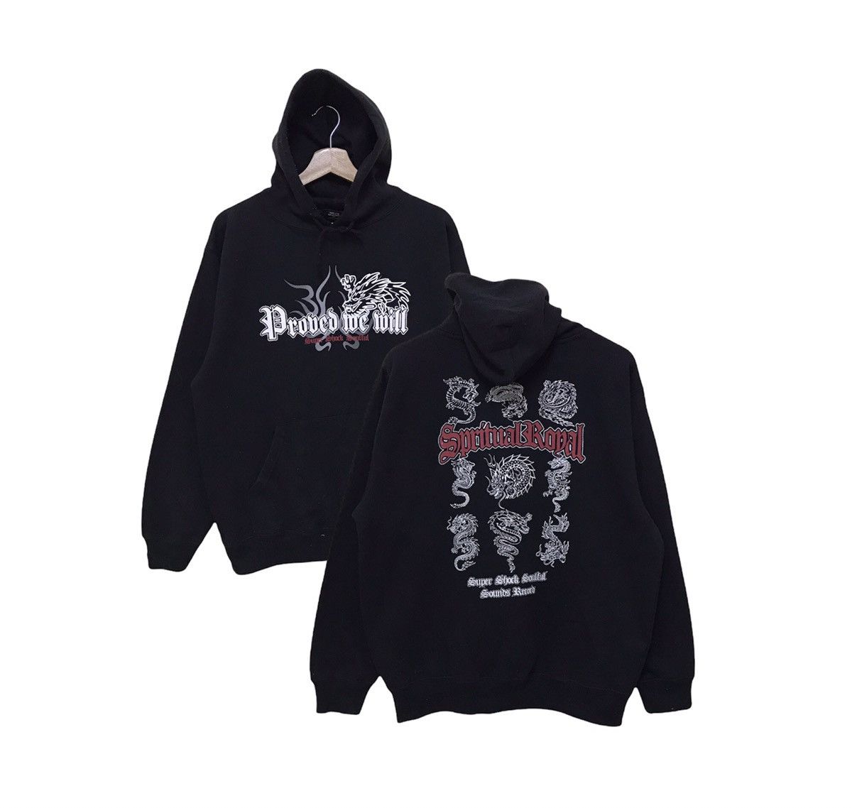 Japanese Brand Sukajan Souvenir Dragon Modern Label Hoodie Sweatshirt Size US L / EU 52-54 / 3 - 1 Thumbnail