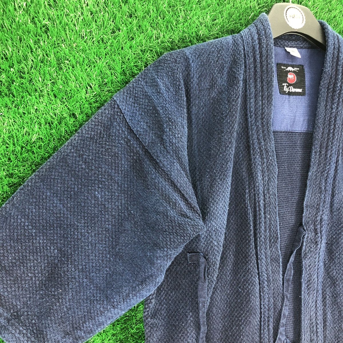 Japanese Brand Vintage 80's Kimono Japan Kendo Sashiko Fabric Indigo Blue Size US M / EU 48-50 / 2 - 2 Thumbnail