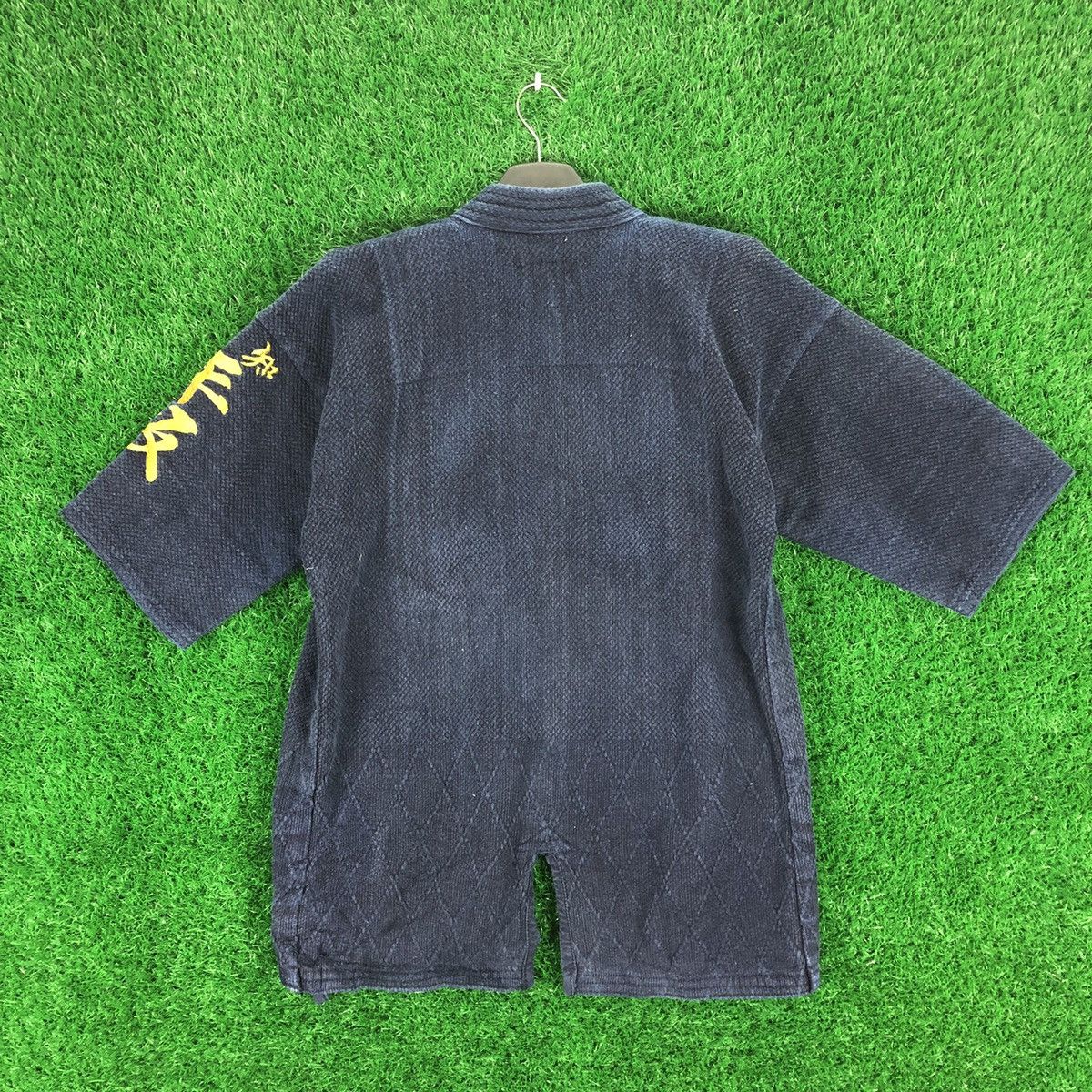 Japanese Brand Vintage 80's Kimono Japan Kendo Sashiko Fabric Indigo Blue Size US M / EU 48-50 / 2 - 4 Thumbnail