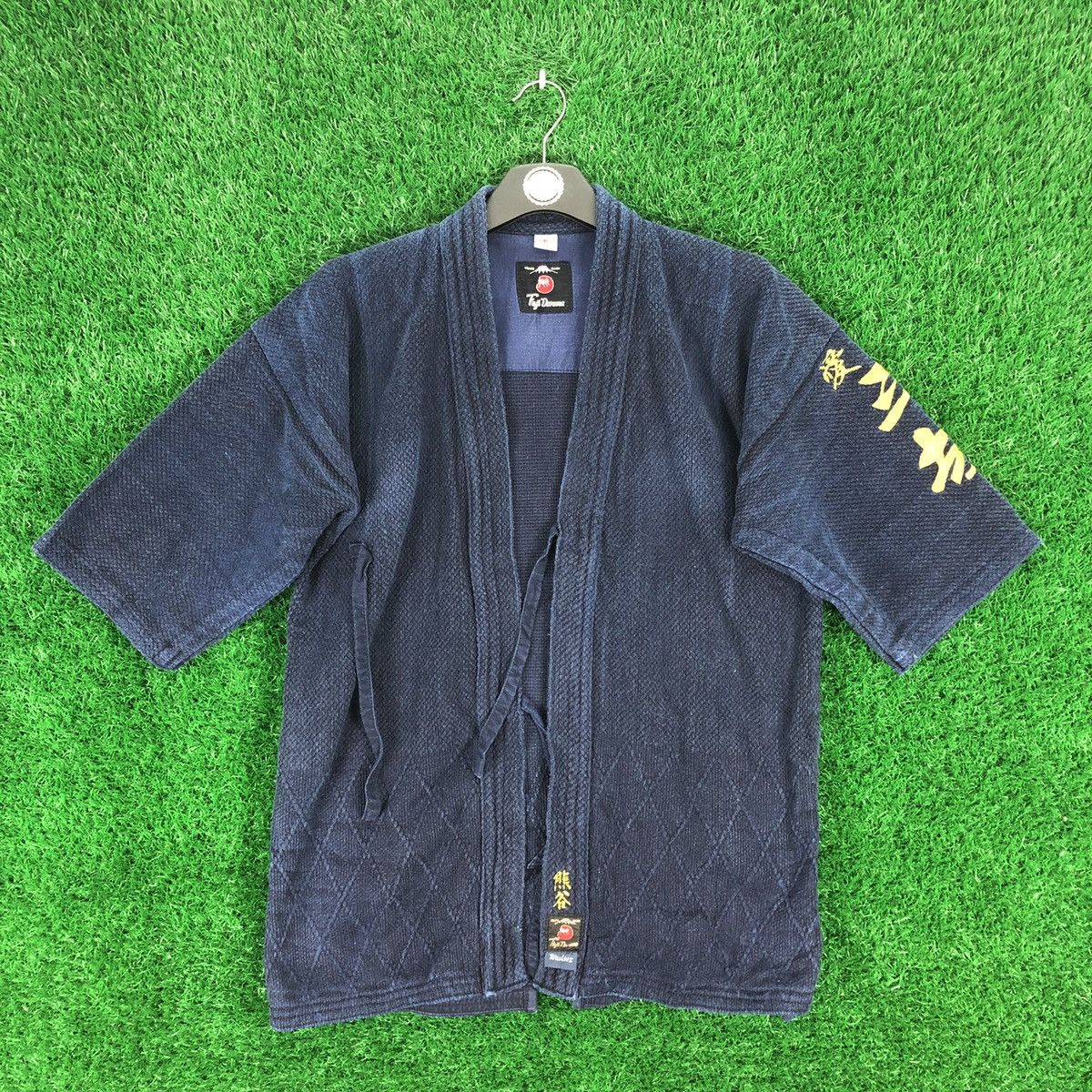 Japanese Brand Vintage 80's Kimono Japan Kendo Sashiko Fabric Indigo Blue Size US M / EU 48-50 / 2 - 1 Thumbnail