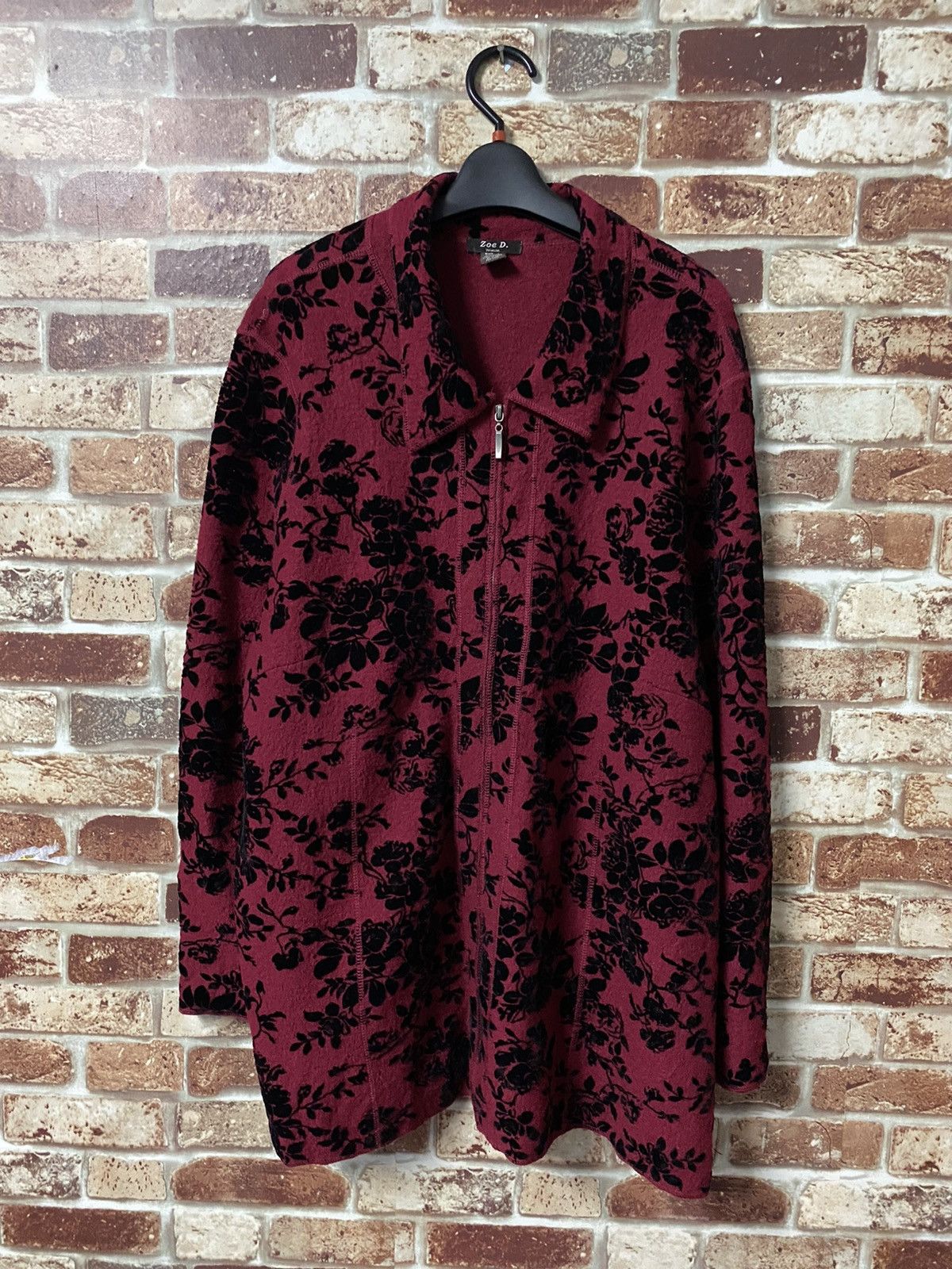 Designer × Japanese Brand Zoe D Zipper Jacket Floral Design - GK150 Size US L / EU 52-54 / 3 - 2 Thumbnail