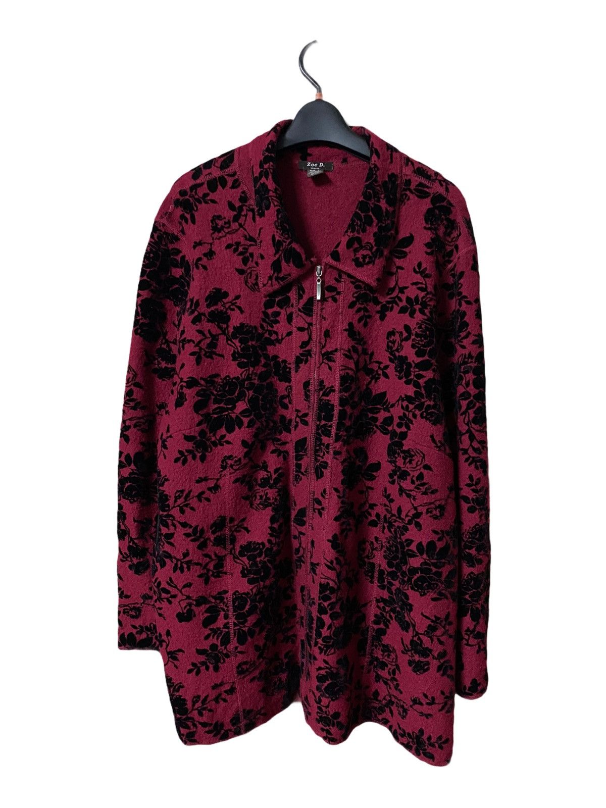 Designer × Japanese Brand Zoe D Zipper Jacket Floral Design - GK150 Size US L / EU 52-54 / 3 - 1 Thumbnail