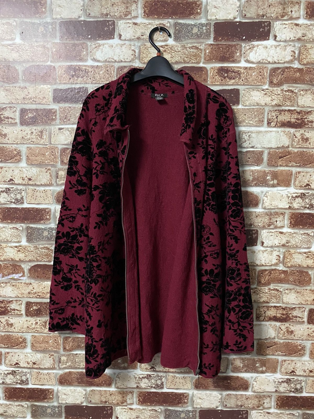 Designer × Japanese Brand Zoe D Zipper Jacket Floral Design - GK150 Size US L / EU 52-54 / 3 - 3 Thumbnail