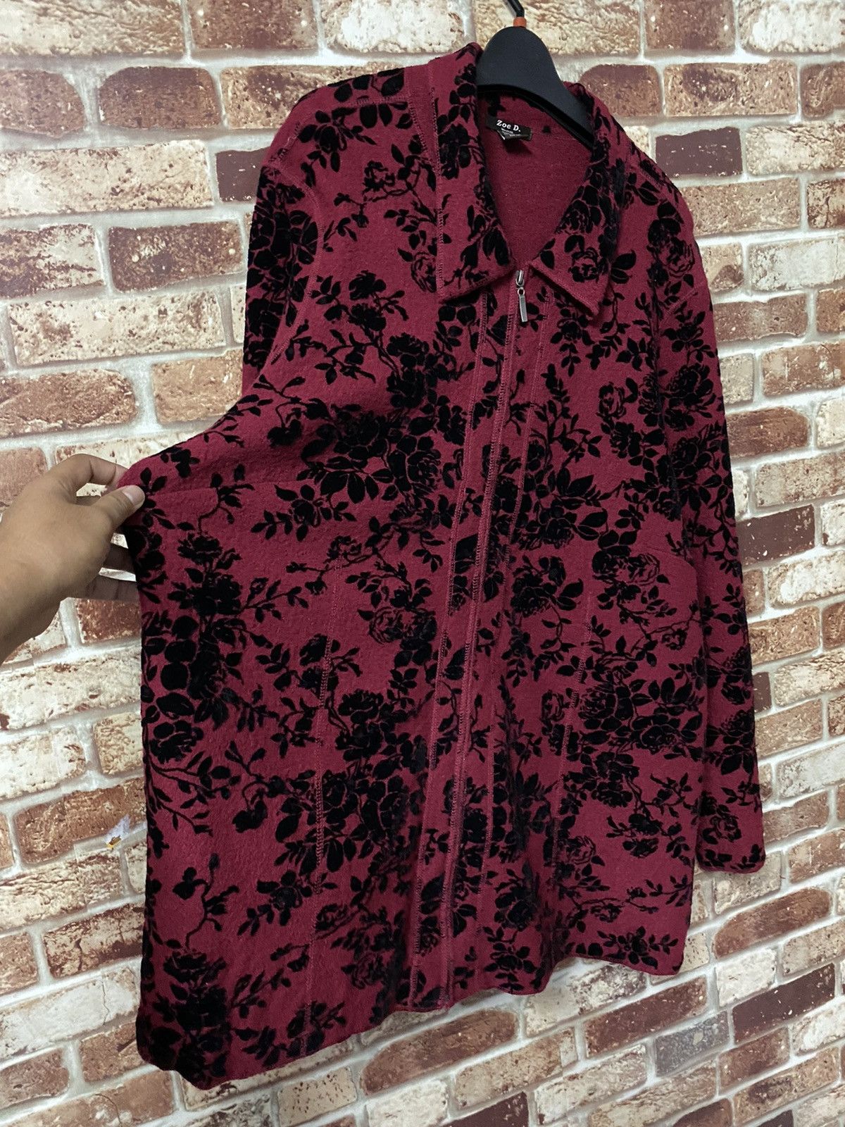Designer × Japanese Brand Zoe D Zipper Jacket Floral Design - GK150 Size US L / EU 52-54 / 3 - 6 Thumbnail