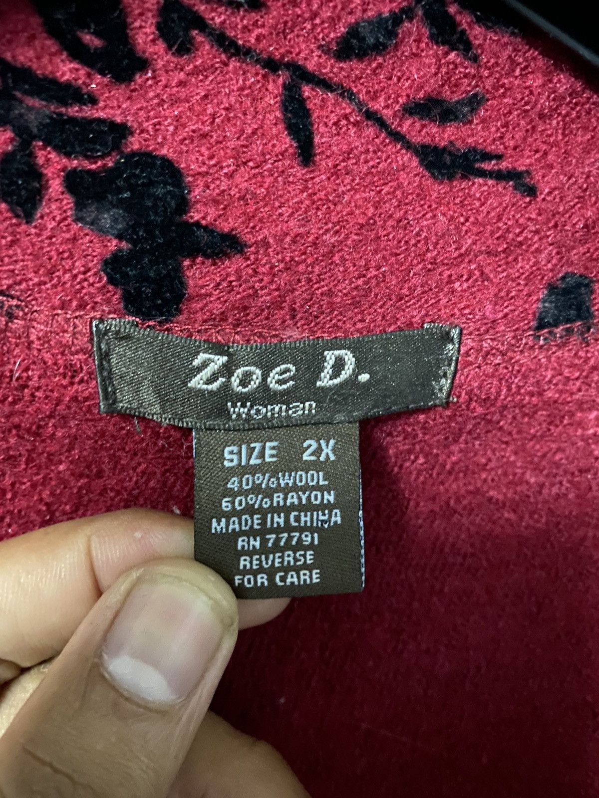 Designer × Japanese Brand Zoe D Zipper Jacket Floral Design - GK150 Size US L / EU 52-54 / 3 - 9 Thumbnail