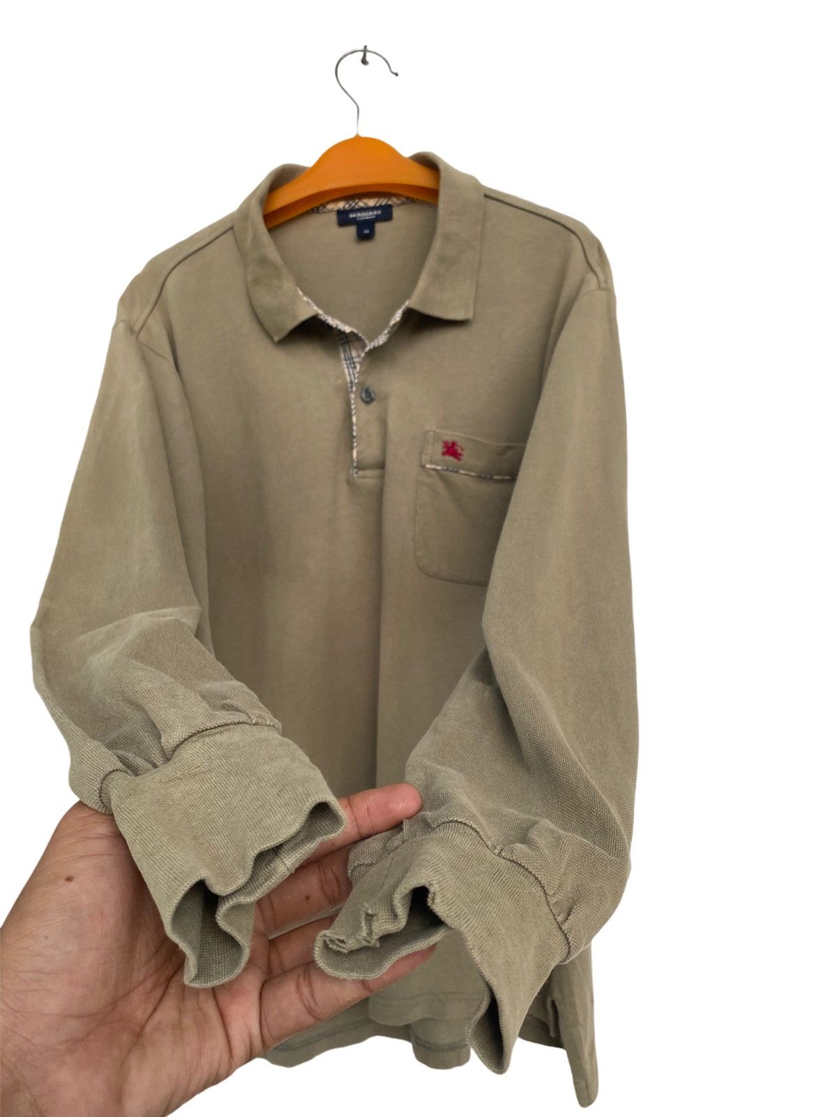 Burberry BURBERRY LONDON POLO LONG SLEEVE SHIRT Size US M / EU 48-50 / 2 - 3 Thumbnail