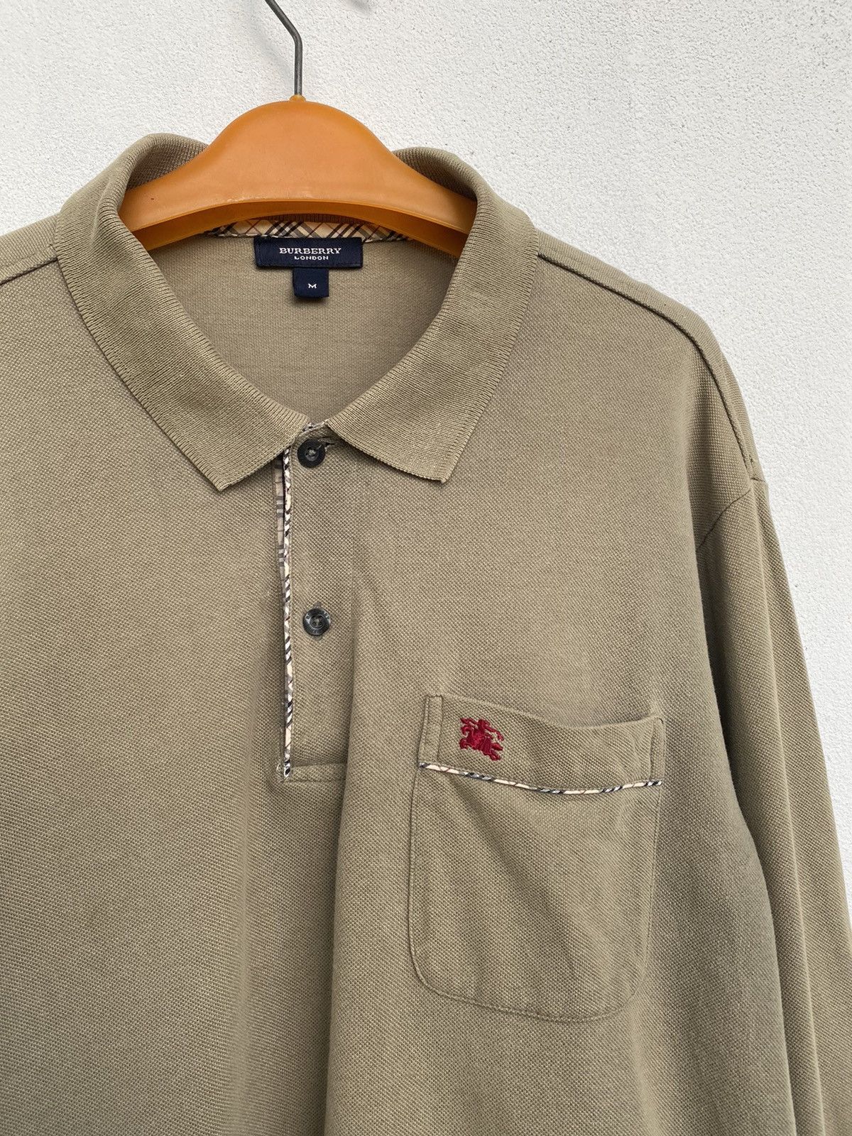Burberry BURBERRY LONDON POLO LONG SLEEVE SHIRT Size US M / EU 48-50 / 2 - 5 Thumbnail