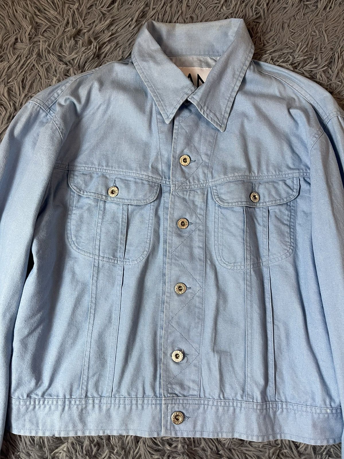Dolce & Gabbana × Vintage Dolce & Gabbana J&ans aquamarine blue denim jacket Size XL / US 12-14 / IT 48-50 - 3 Thumbnail
