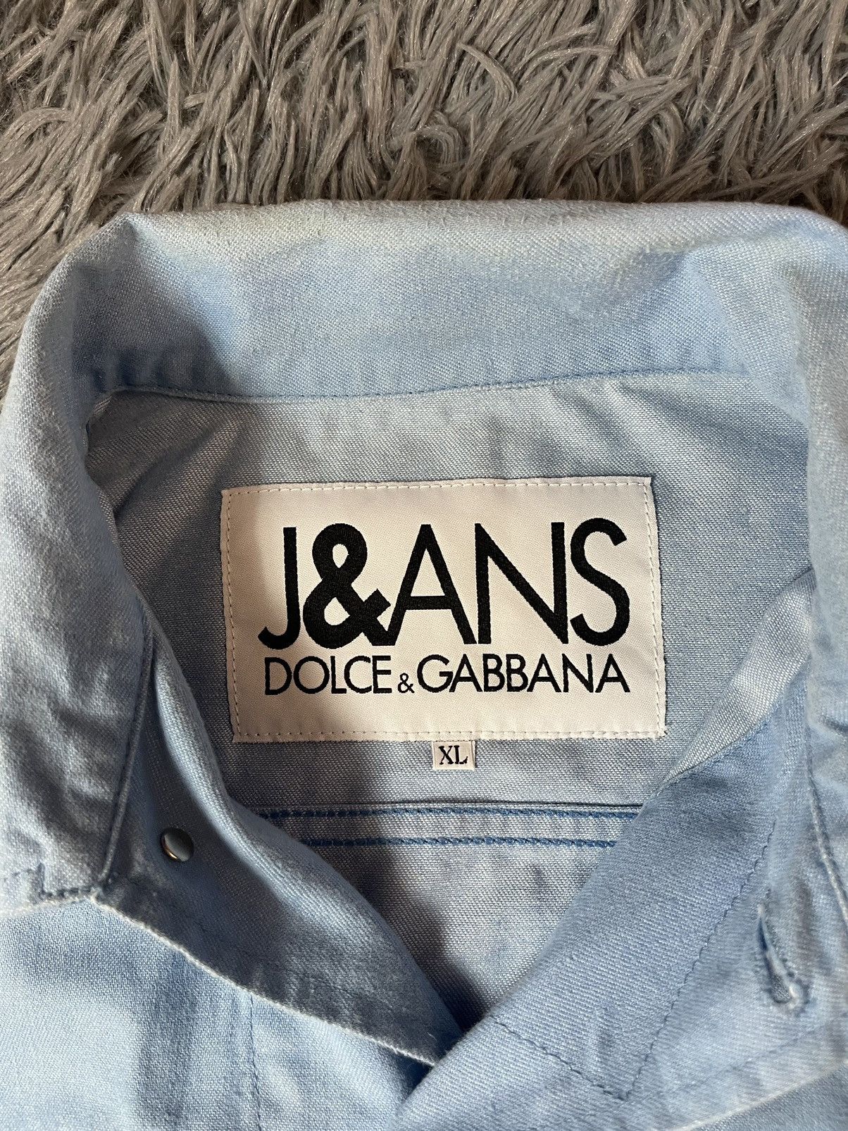 Dolce & Gabbana × Vintage Dolce & Gabbana J&ans aquamarine blue denim jacket Size XL / US 12-14 / IT 48-50 - 8 Thumbnail