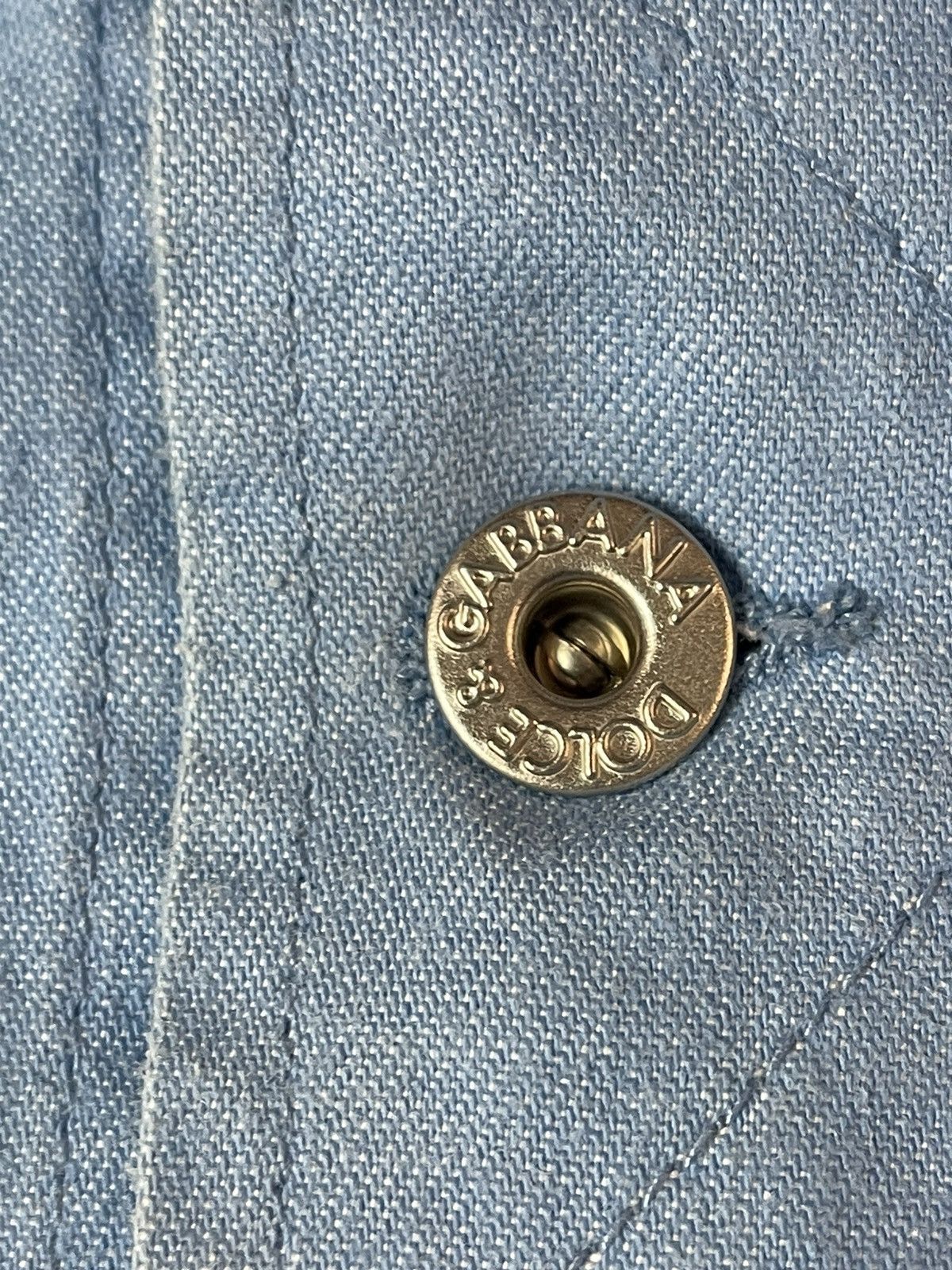 Dolce & Gabbana × Vintage Dolce & Gabbana J&ans aquamarine blue denim jacket Size XL / US 12-14 / IT 48-50 - 4 Thumbnail