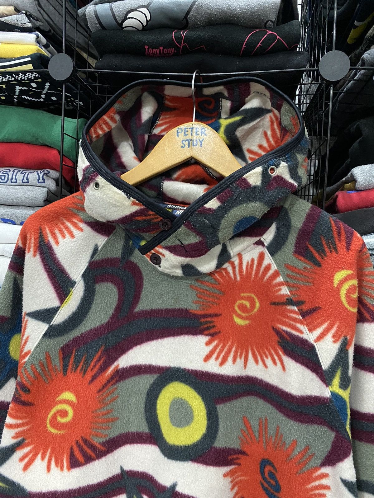 Sports Specialties Nordica made italy printed fleece hoodie Size US M / EU 48-50 / 2 - 3 Thumbnail