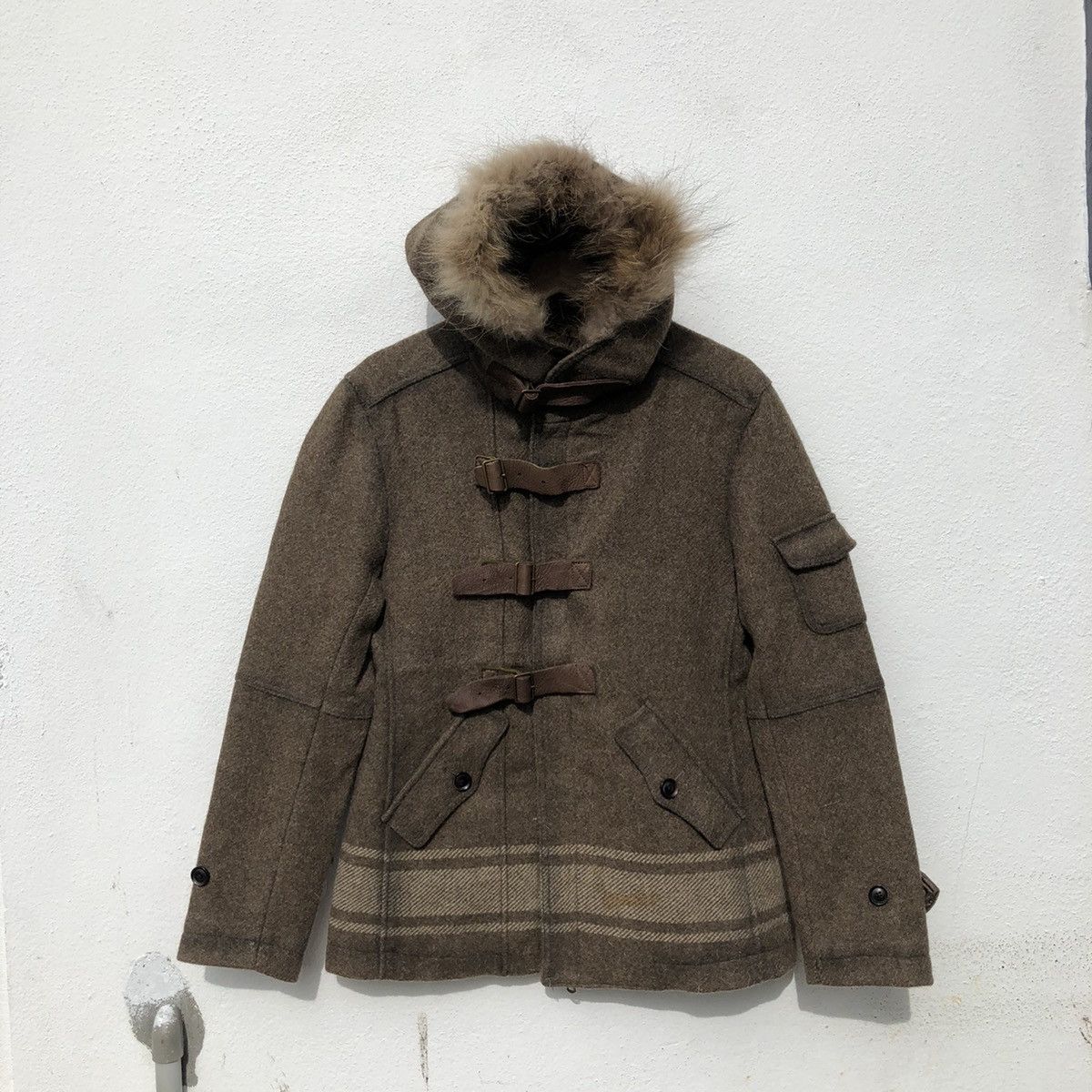 Issey Miyake MINK FUR HOODIE CAMO DESIGN BY TETE HOMME ISSEY MIYAKE Size US M / EU 48-50 / 2 - 13 Thumbnail