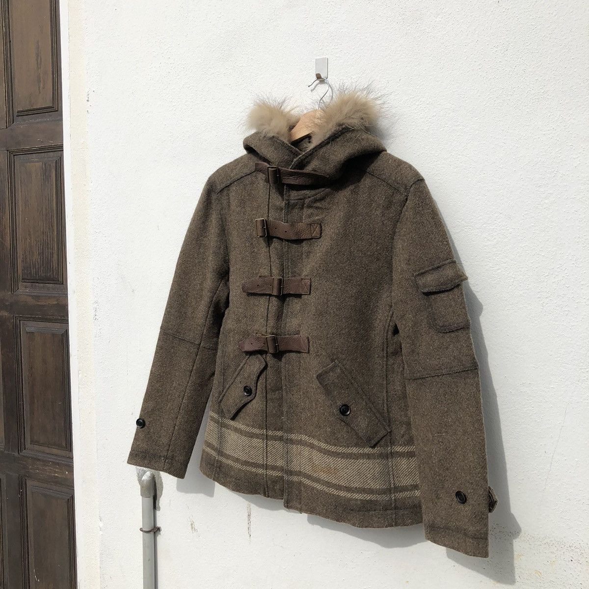 Issey Miyake MINK FUR HOODIE CAMO DESIGN BY TETE HOMME ISSEY MIYAKE Size US M / EU 48-50 / 2 - 3 Thumbnail