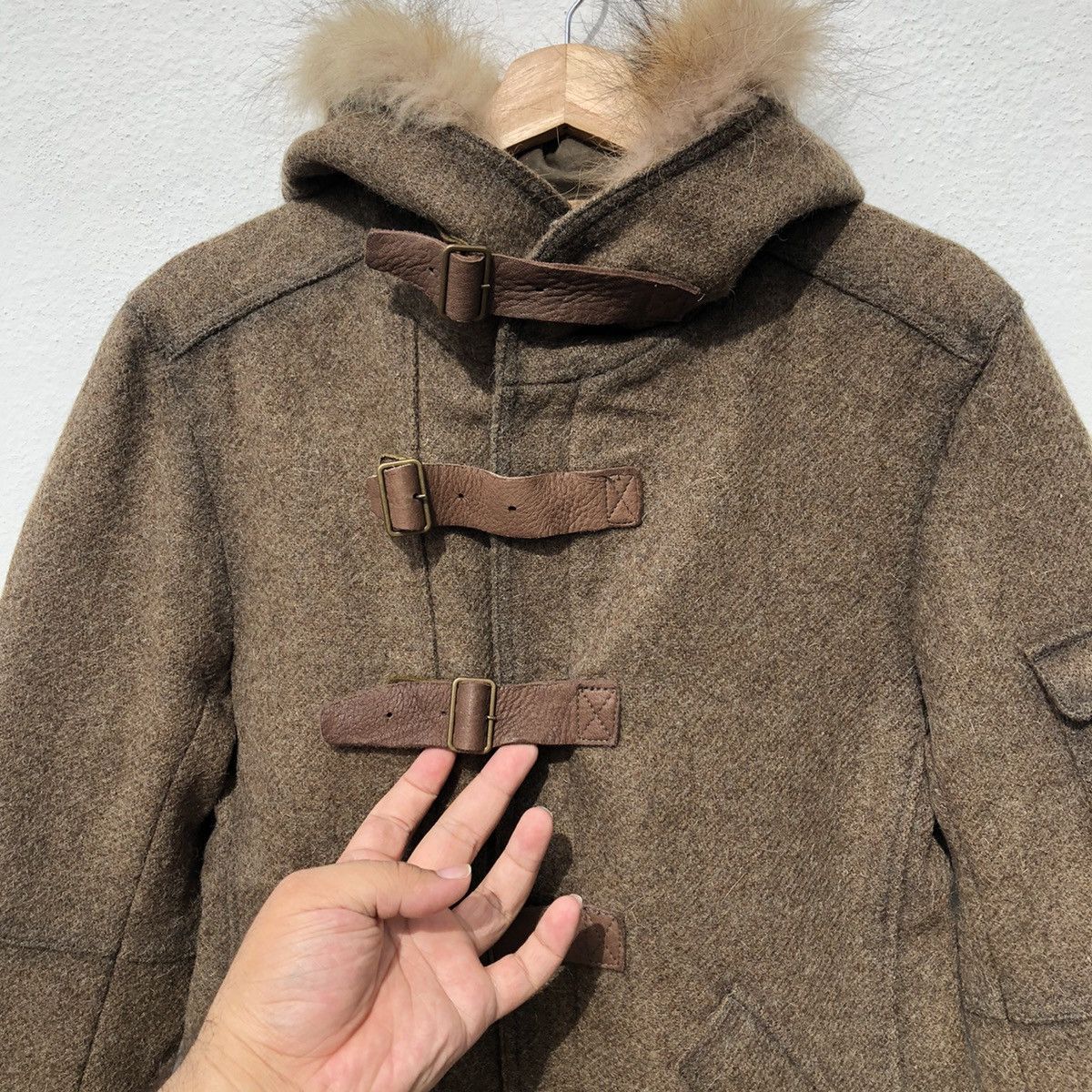 Issey Miyake MINK FUR HOODIE CAMO DESIGN BY TETE HOMME ISSEY MIYAKE Size US M / EU 48-50 / 2 - 6 Thumbnail