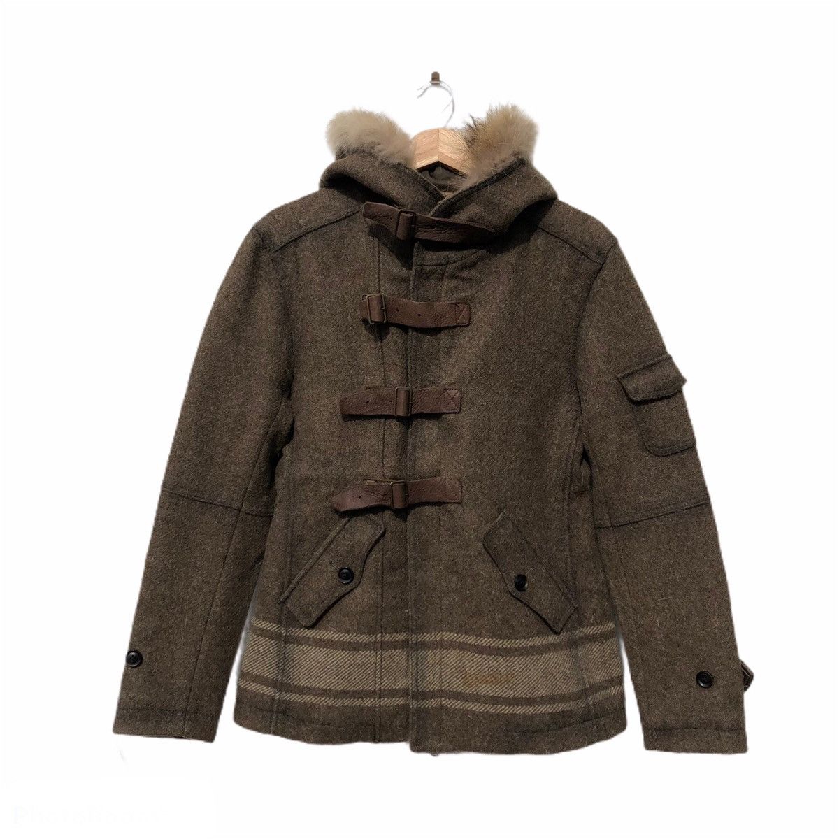 Issey Miyake MINK FUR HOODIE CAMO DESIGN BY TETE HOMME ISSEY MIYAKE Size US M / EU 48-50 / 2 - 2 Thumbnail