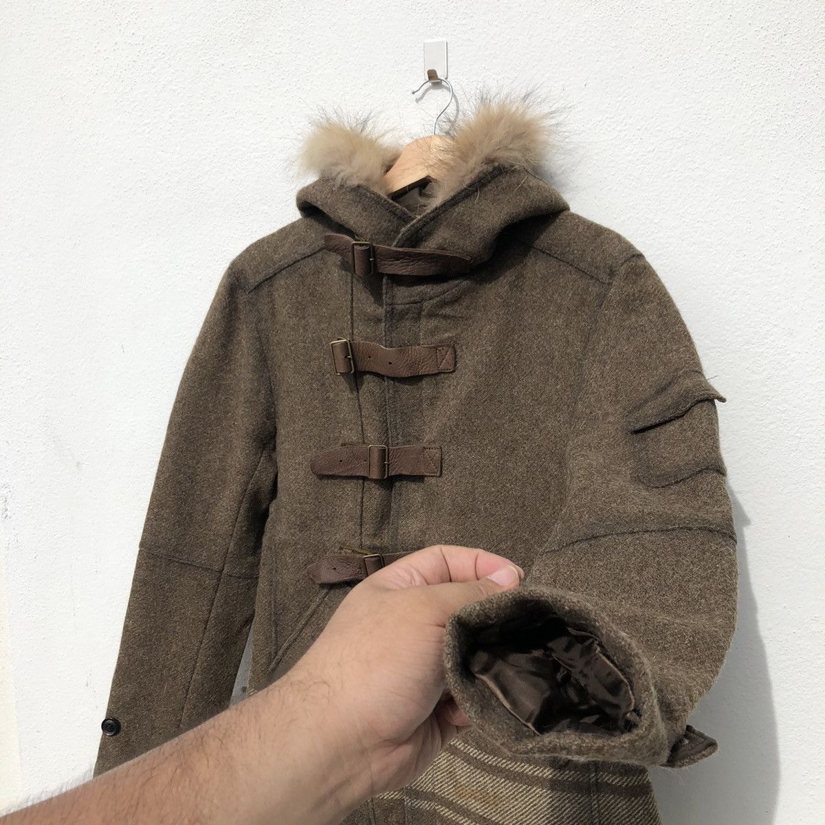 Issey Miyake MINK FUR HOODIE CAMO DESIGN BY TETE HOMME ISSEY MIYAKE Size US M / EU 48-50 / 2 - 8 Thumbnail