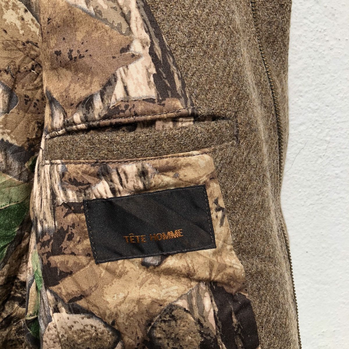 Issey Miyake MINK FUR HOODIE CAMO DESIGN BY TETE HOMME ISSEY MIYAKE Size US M / EU 48-50 / 2 - 16 Thumbnail