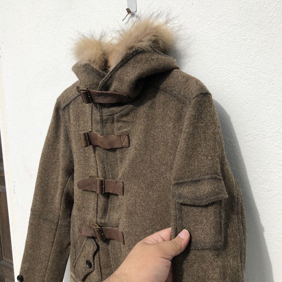 Issey Miyake MINK FUR HOODIE CAMO DESIGN BY TETE HOMME ISSEY MIYAKE Size US M / EU 48-50 / 2 - 7 Thumbnail