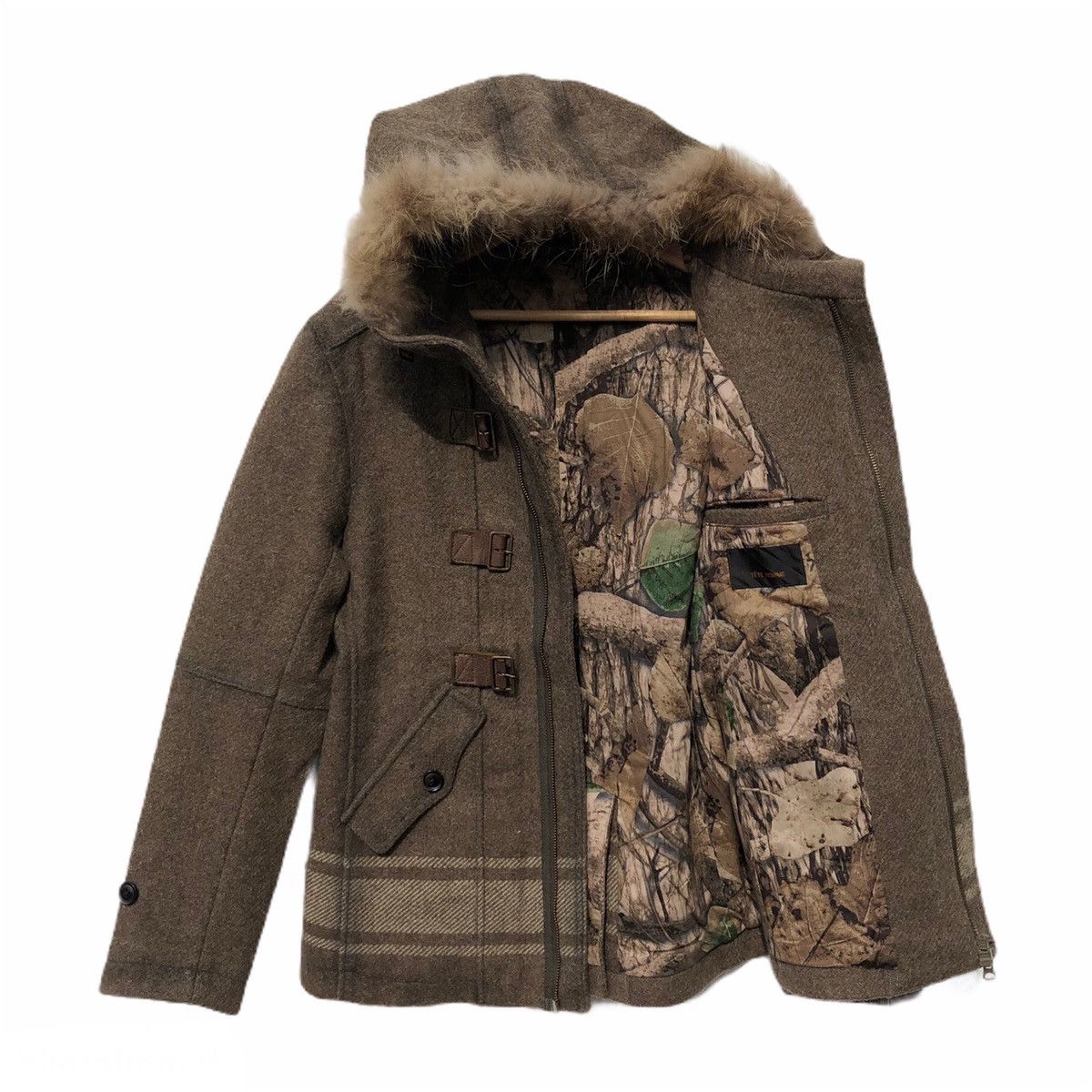 Issey Miyake MINK FUR HOODIE CAMO DESIGN BY TETE HOMME ISSEY MIYAKE Size US M / EU 48-50 / 2 - 1 Thumbnail