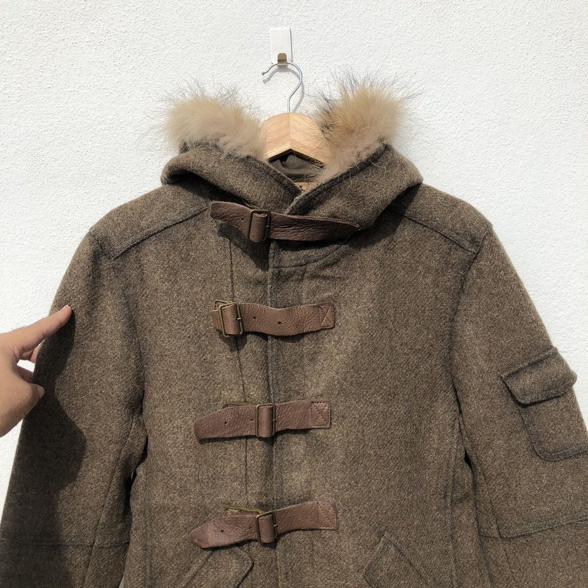 Issey Miyake MINK FUR HOODIE CAMO DESIGN BY TETE HOMME ISSEY MIYAKE Size US M / EU 48-50 / 2 - 4 Thumbnail