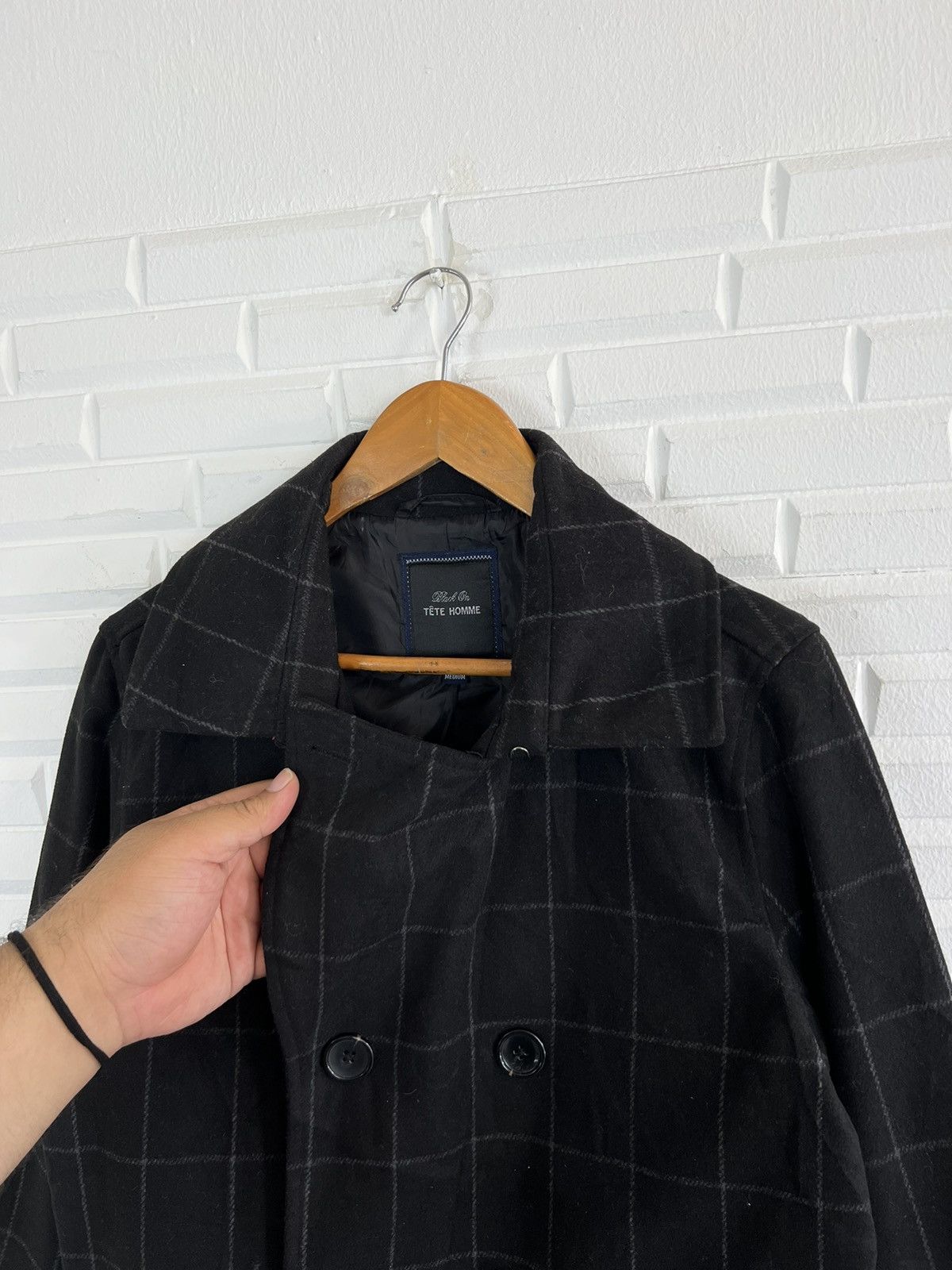 Issey Miyake DOUBLE BREAST TARTAN BLACK ON TETE HOMME ISSEY MIYAKE Size US M / EU 48-50 / 2 - 5 Thumbnail