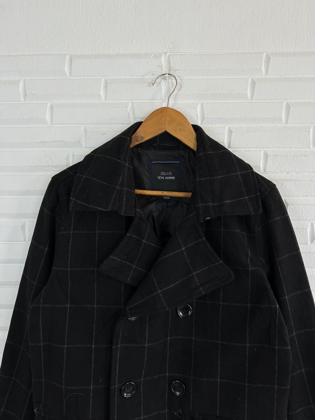Issey Miyake DOUBLE BREAST TARTAN BLACK ON TETE HOMME ISSEY MIYAKE Size US M / EU 48-50 / 2 - 4 Thumbnail