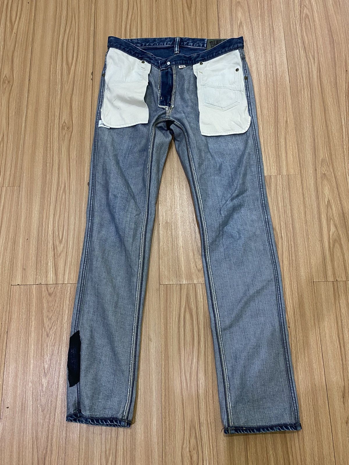 Blue Blue Japan × Japanese Brand DISTRESS DENIME BLUE BLUE JAPAN Size US 32 / EU 48 - 14 Thumbnail