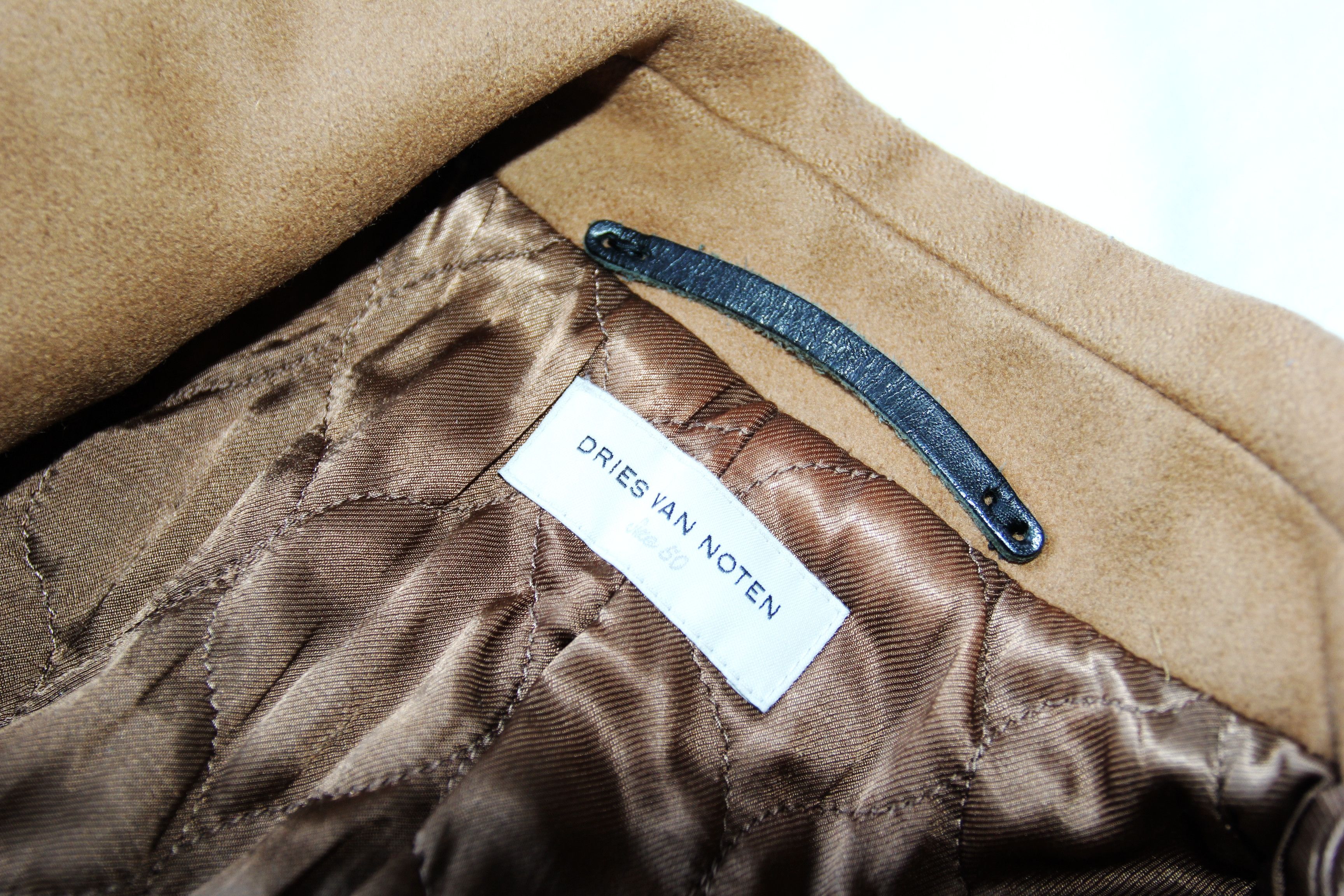 Dries Van Noten AW15 DRIES VAN NOTEN RUSSEL LEATHER TRIM WOOL COAT 50 Size US M / EU 48-50 / 2 - 7 Thumbnail