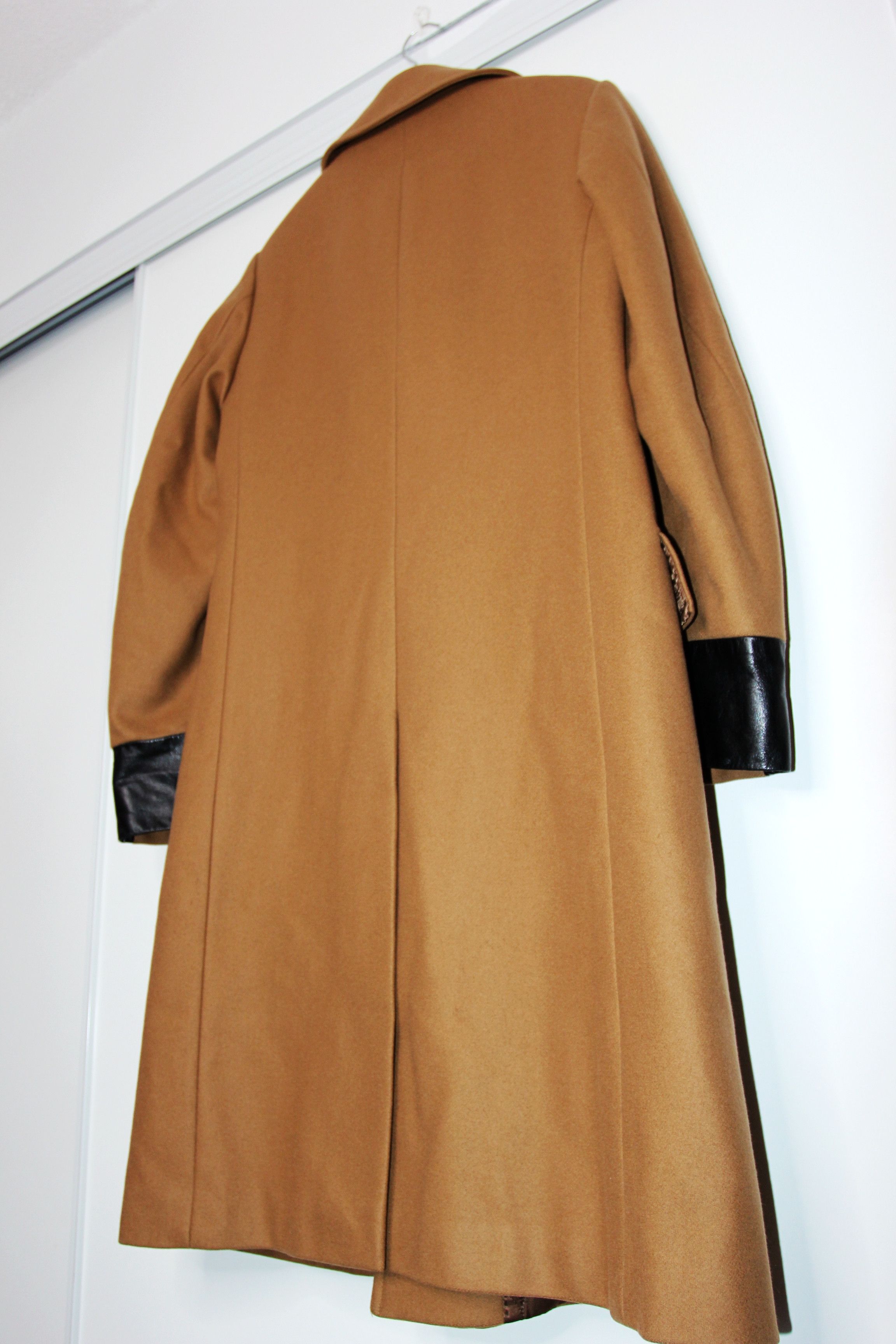 Dries Van Noten AW15 DRIES VAN NOTEN RUSSEL LEATHER TRIM WOOL COAT 50 Size US M / EU 48-50 / 2 - 6 Thumbnail