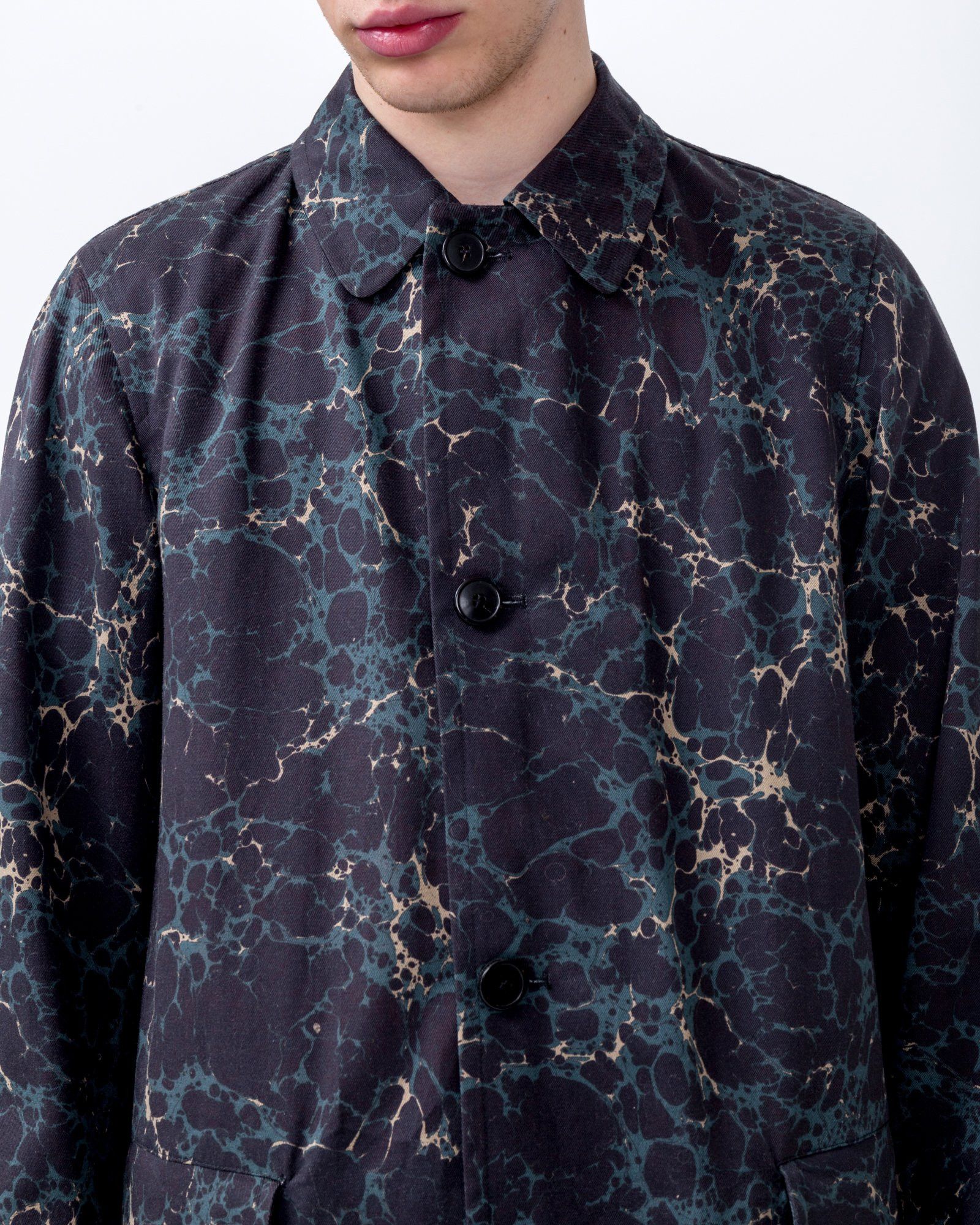 Dries Van Noten AW18 DRIES VAN NOTEN MARBLE EYE REVERSIBLE COAT 48 Size US M / EU 48-50 / 2 - 17 Thumbnail