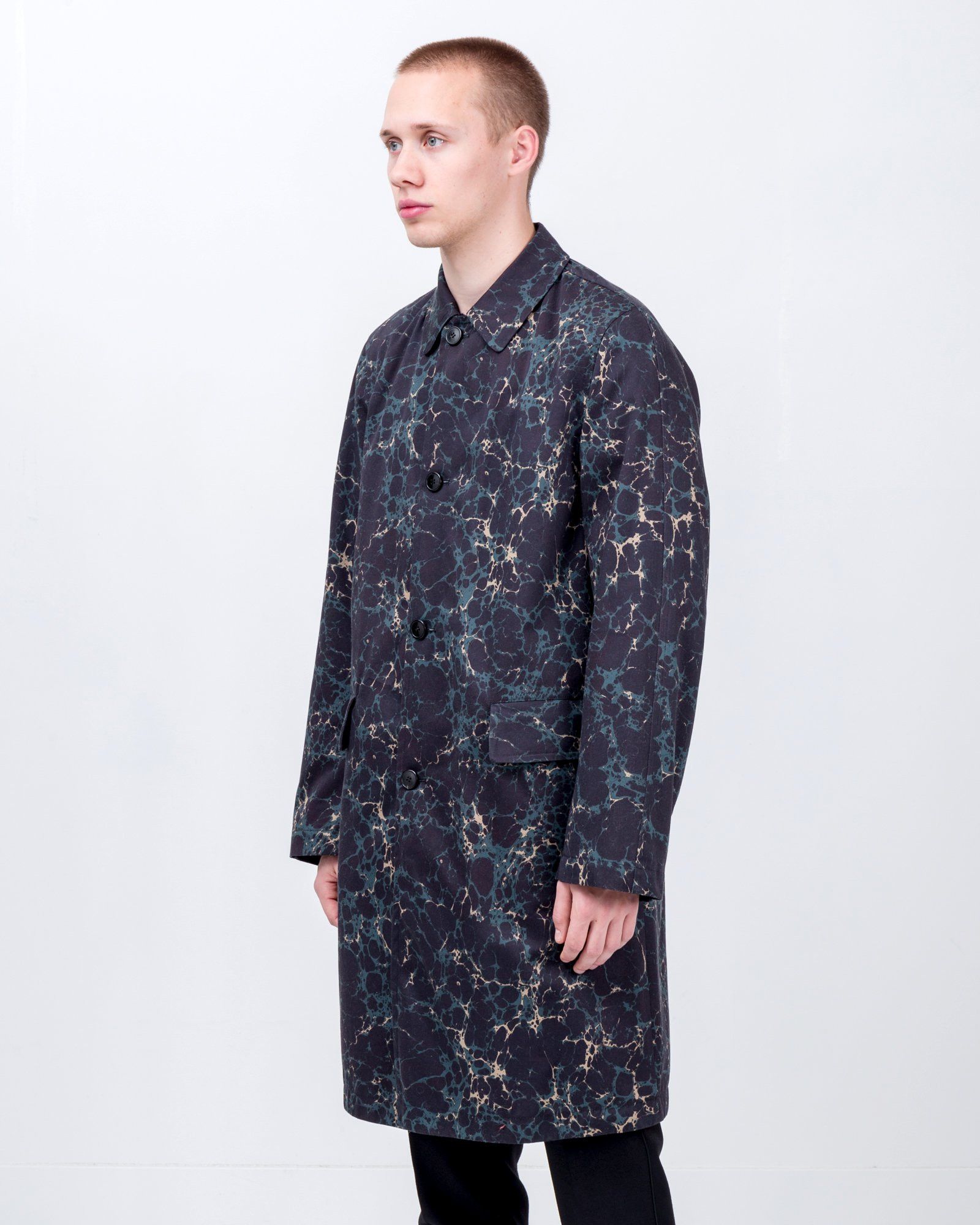 Dries Van Noten AW18 DRIES VAN NOTEN MARBLE EYE REVERSIBLE COAT 48 Size US M / EU 48-50 / 2 - 18 Thumbnail